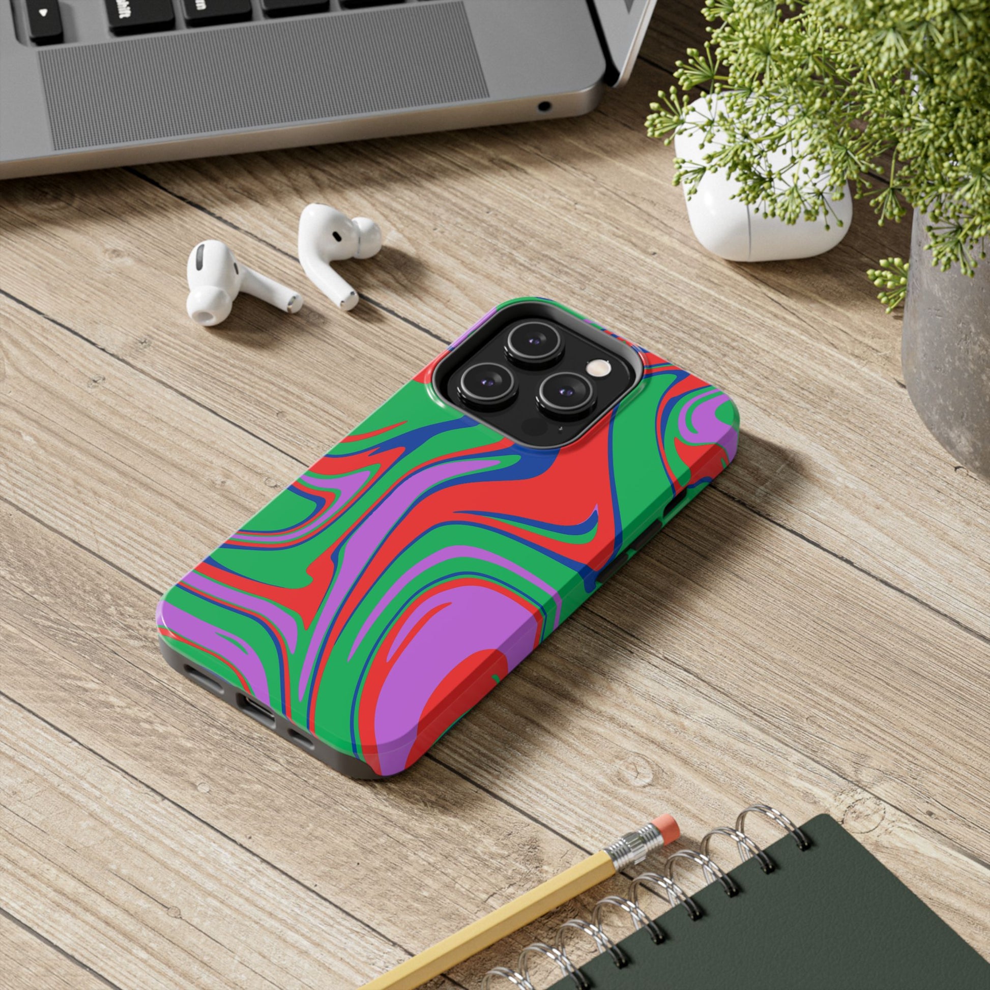 Colorful Zebra Print Phone Case with Bold Design - Paragon Prints