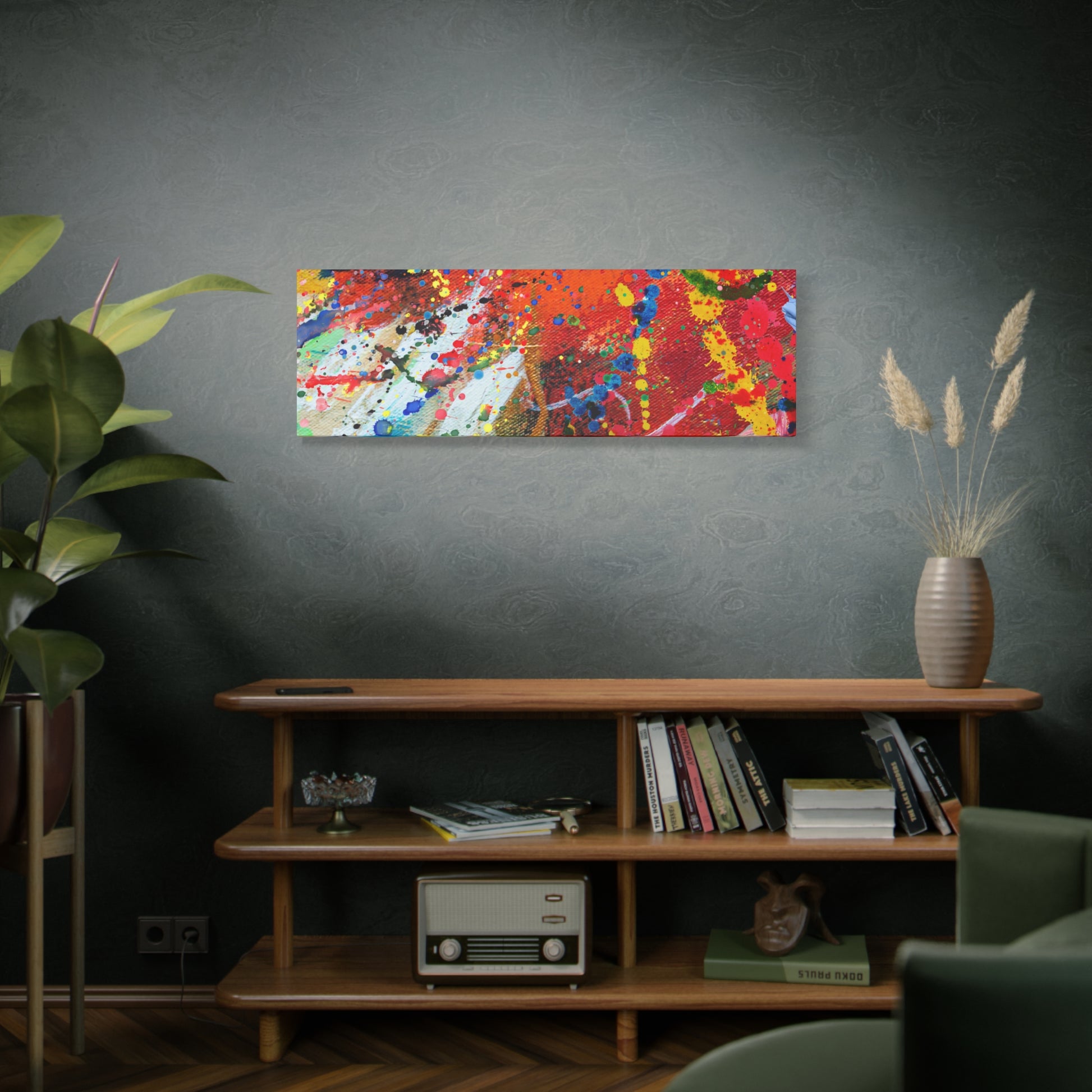 Spectrum In Motion Chaotic Abstract Art Canvas Print - Paragon Prints