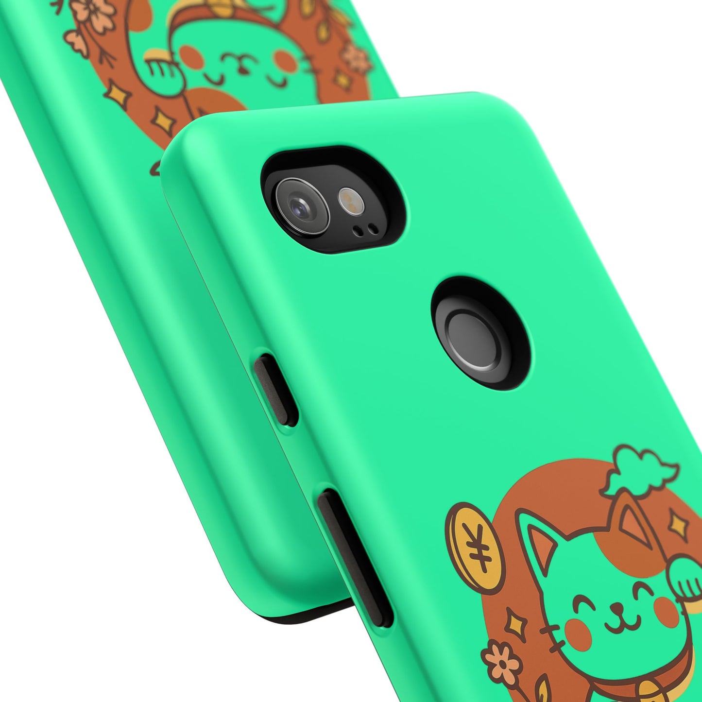 Japanese Kawaii Lucky Cat Protective Phone Case - Paragon Prints
