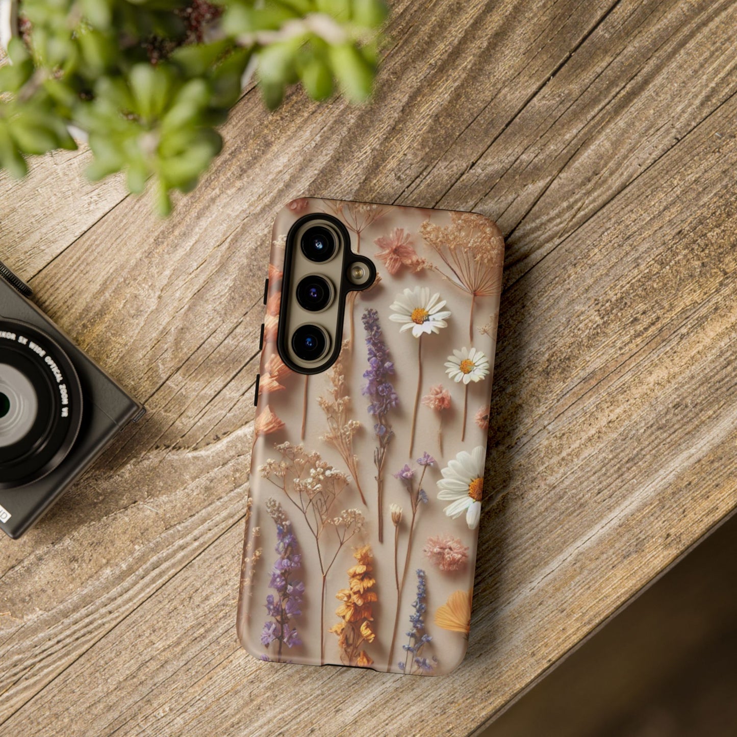 Aesthetic Pressed Flower Floral Design Phone Cover - Paragon Prints