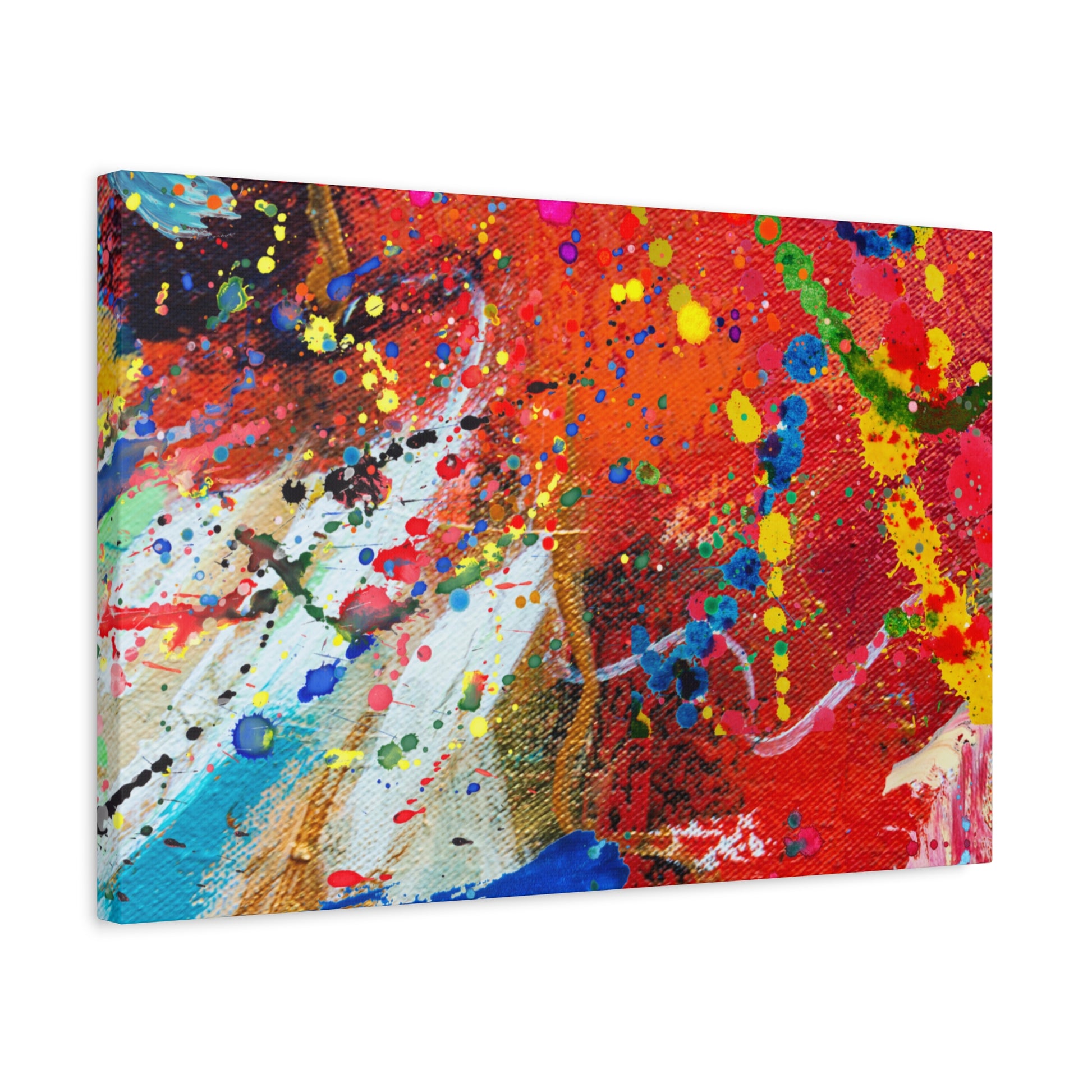 Spectrum In Motion Chaotic Abstract Art Canvas Print - Paragon Prints