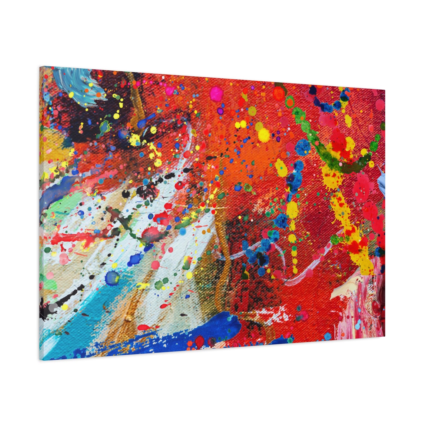 Spectrum In Motion Chaotic Abstract Art Canvas Print - Paragon Prints