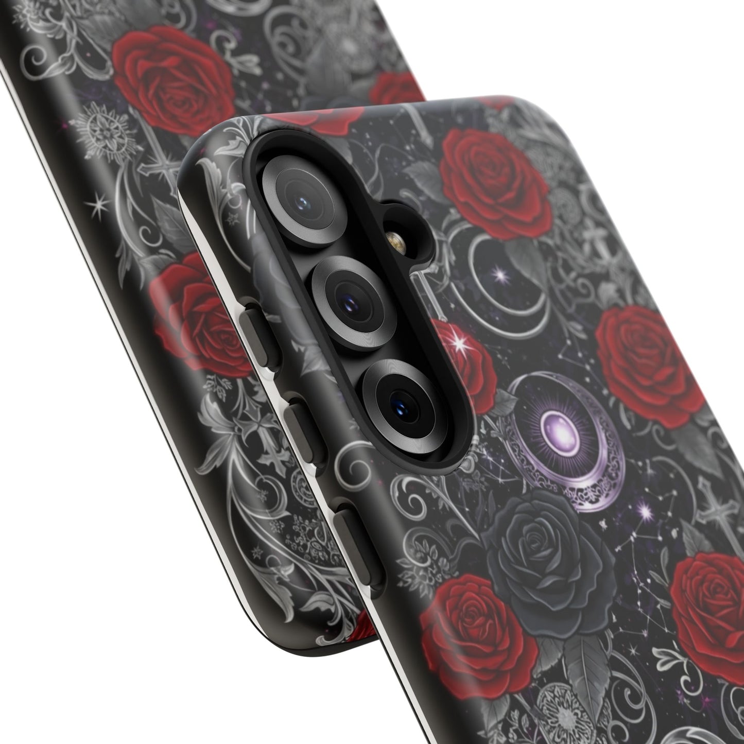 Dark Gothic Red Roses Matte Tough Phone Cases - Paragon Prints