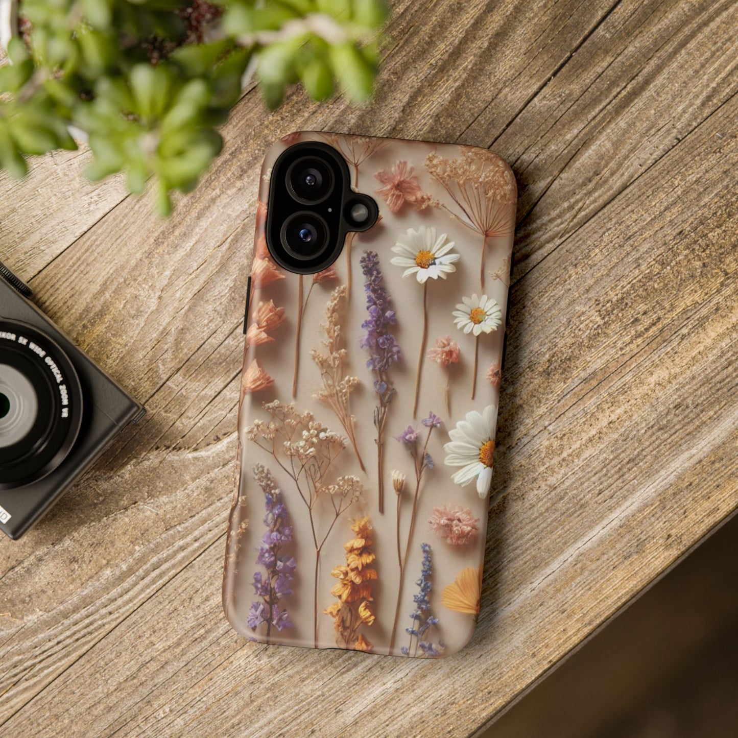 Aesthetic Pressed Flower Floral Design Phone Cover - Paragon Prints