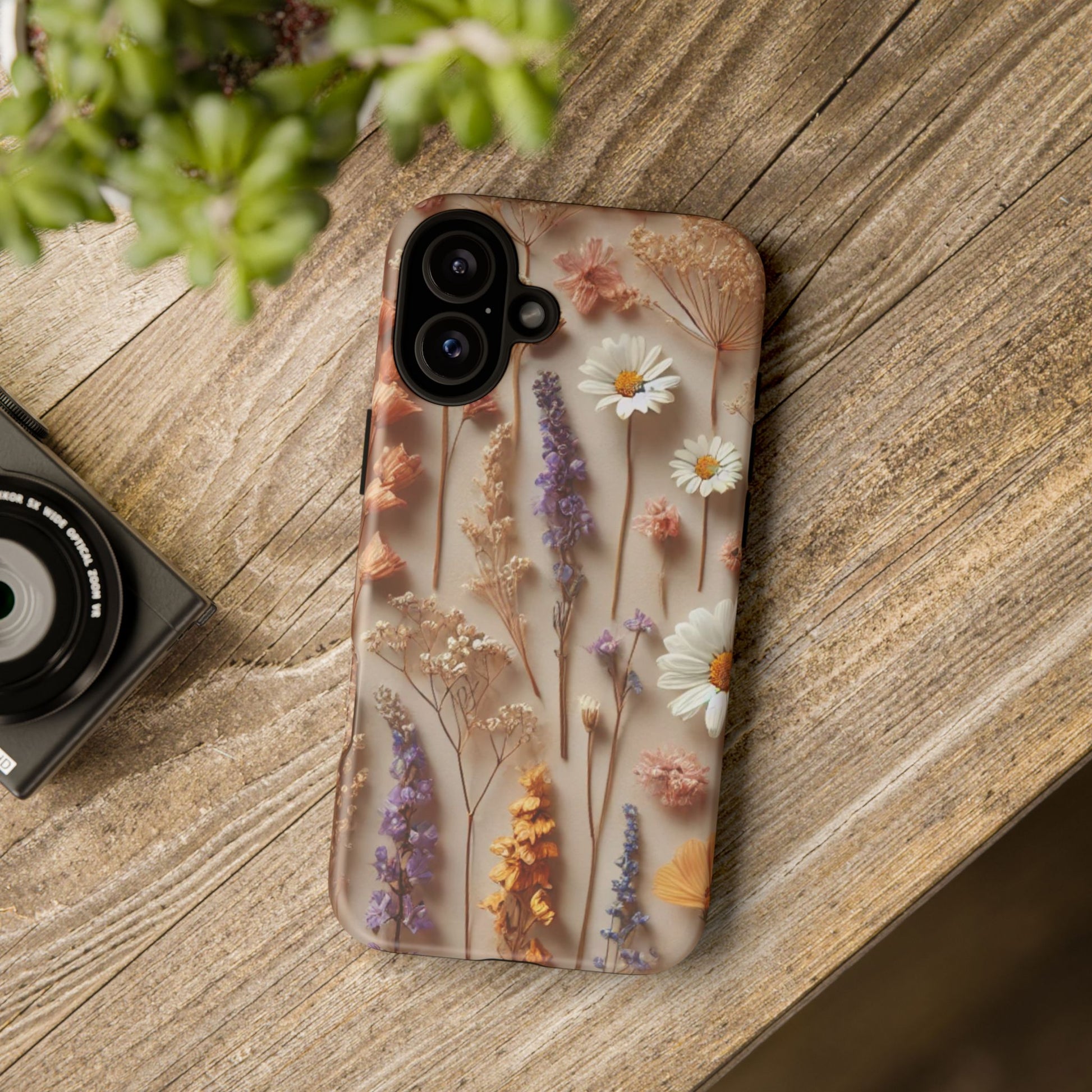 Aesthetic Pressed Flower Floral Design Phone Cover - Paragon Prints