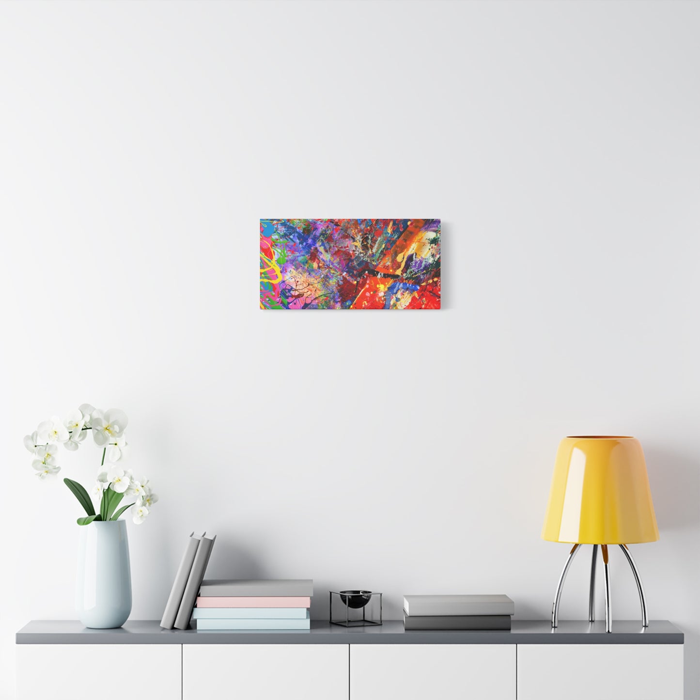 Colorful Canvas Abstract Art Print Kaleidoscope Collision - Paragon Prints