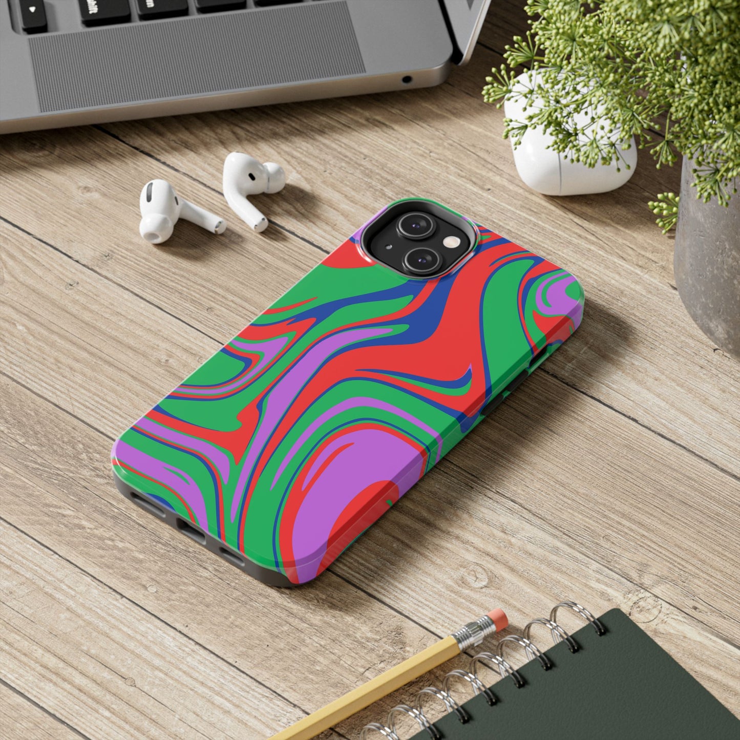 Colorful Zebra Print Phone Case with Bold Design - Paragon Prints