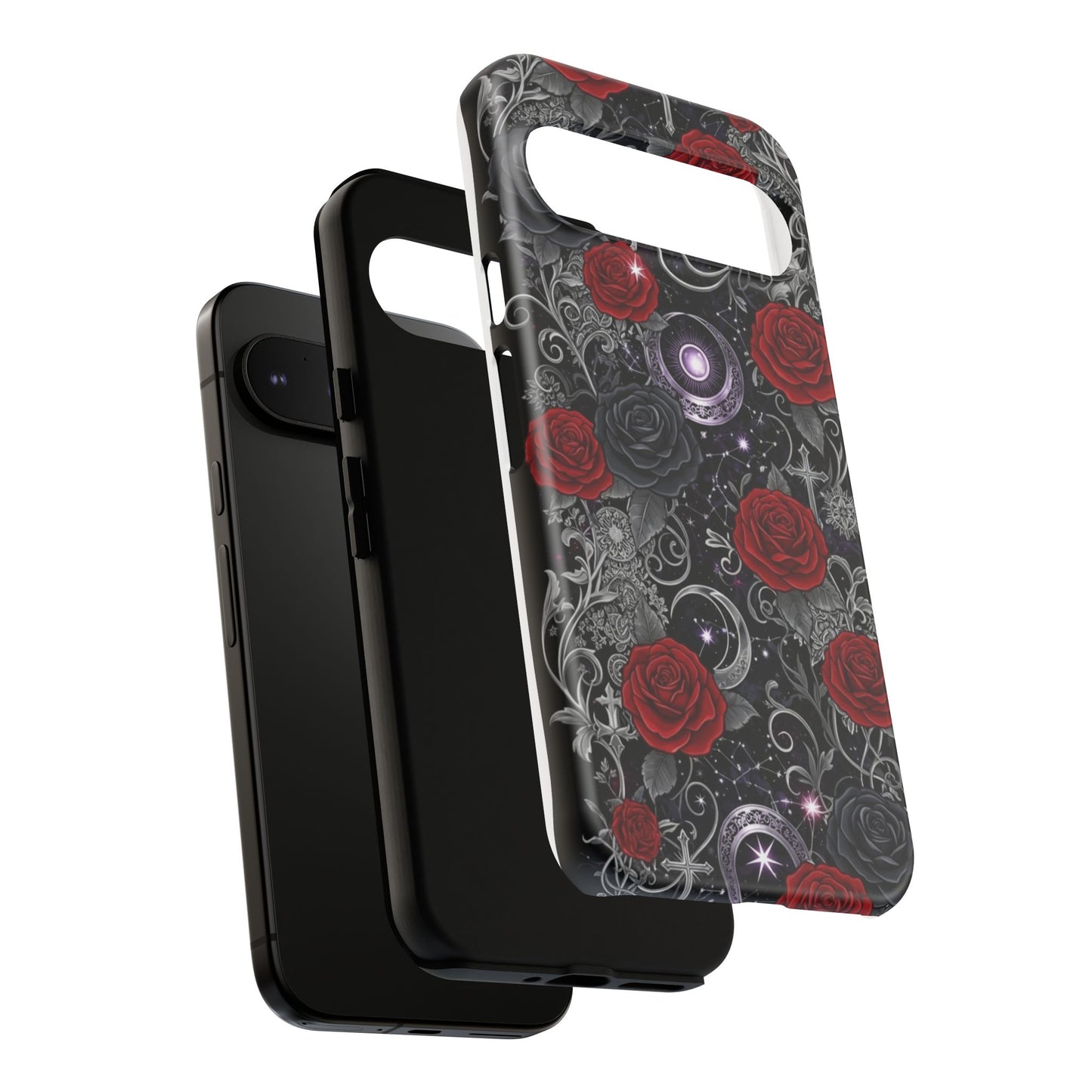 Dark Gothic Red Roses Matte Tough Phone Cases - Paragon Prints
