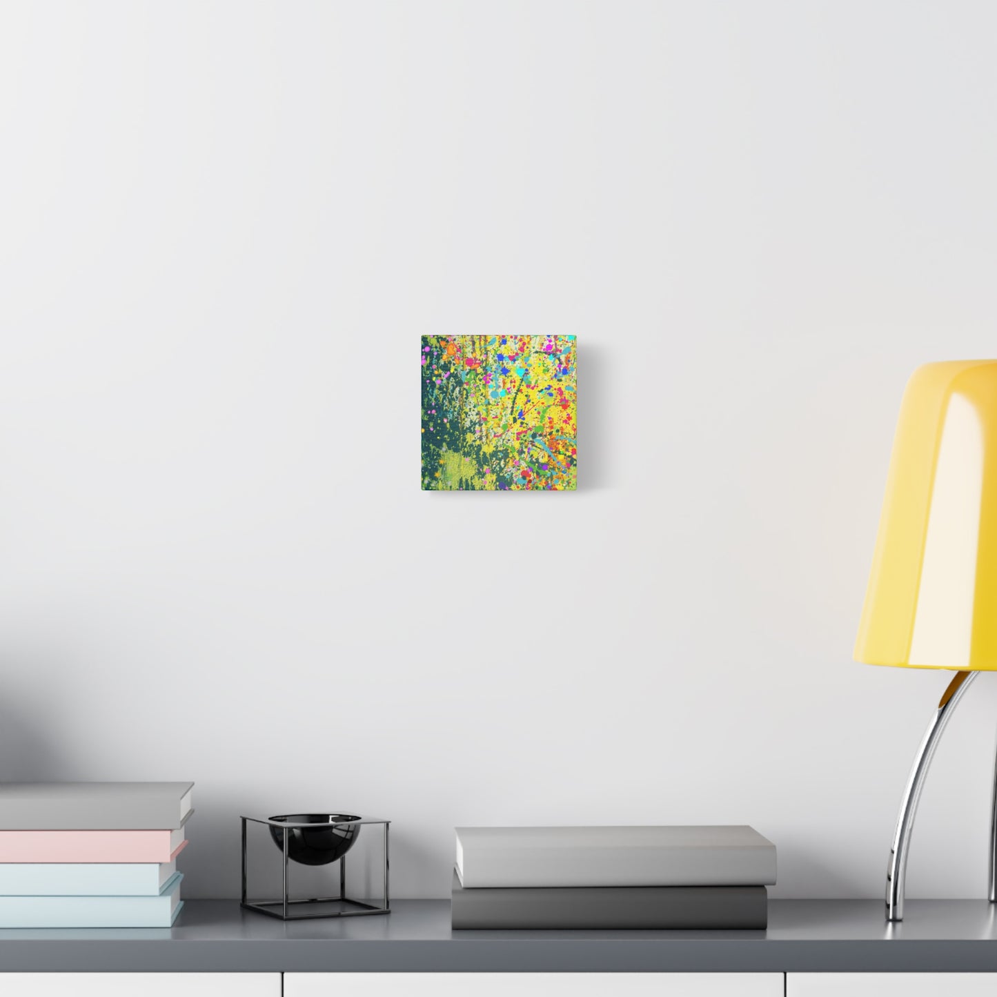 Vibrant Colorful Paint Splatter Abstract Art Canvas Print - Paragon Prints