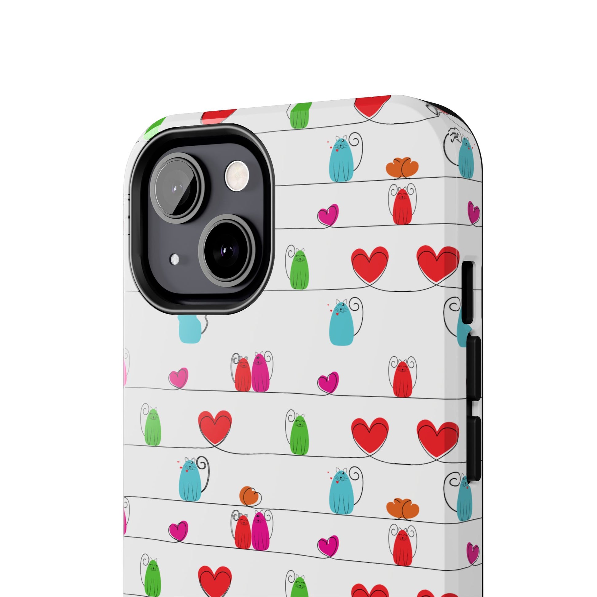 Cute Durable Whimsical Cat Print Phone Cover - Paragon Prints