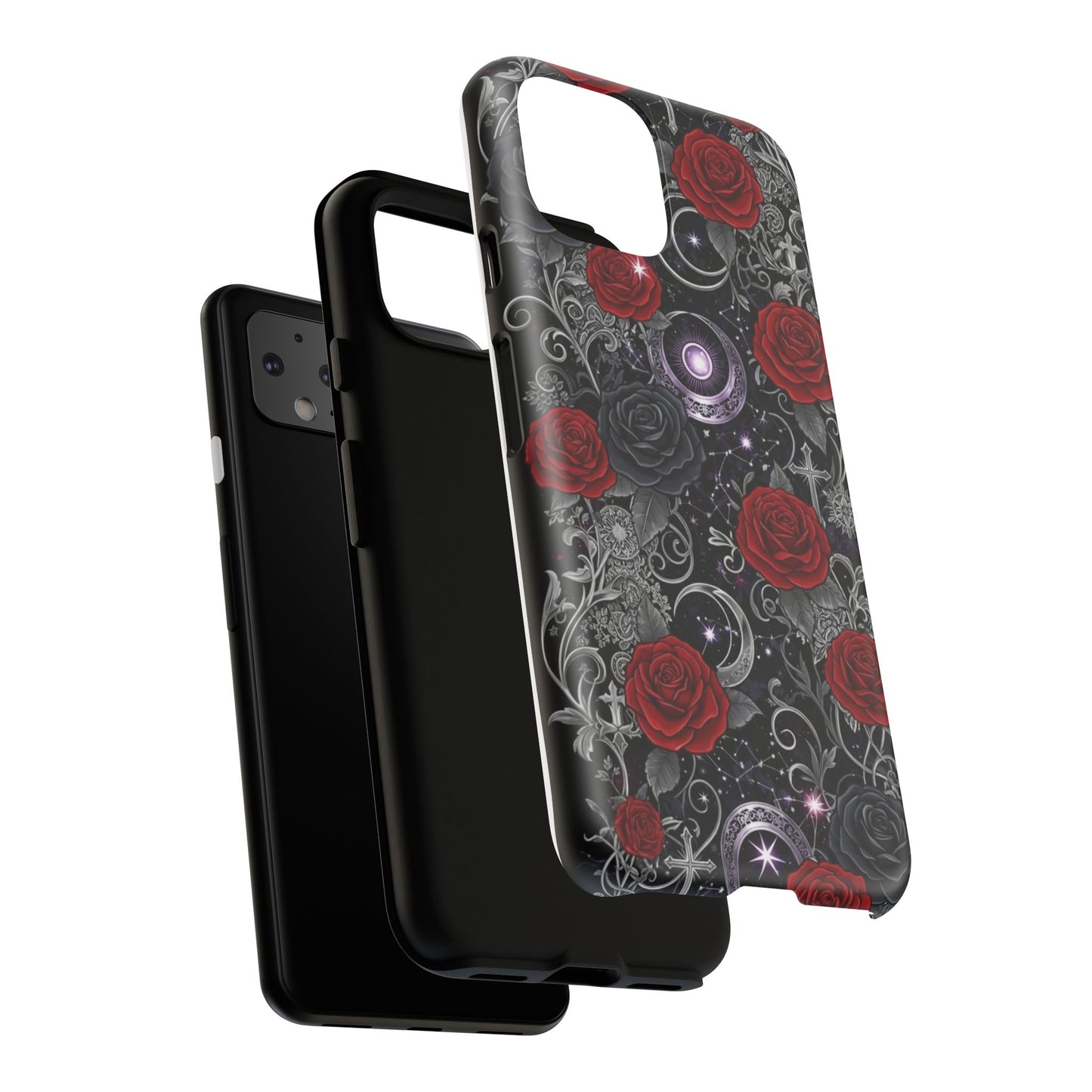 Dark Gothic Red Roses Matte Tough Phone Cases - Paragon Prints
