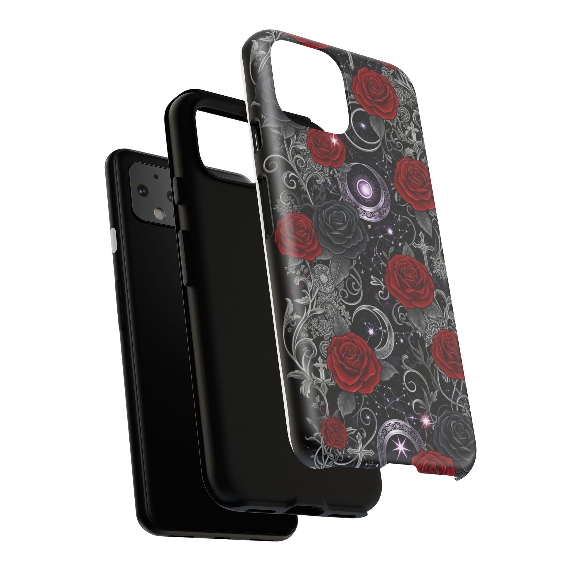 Dark Gothic Red Roses Matte Tough Phone Cases - Paragon Prints
