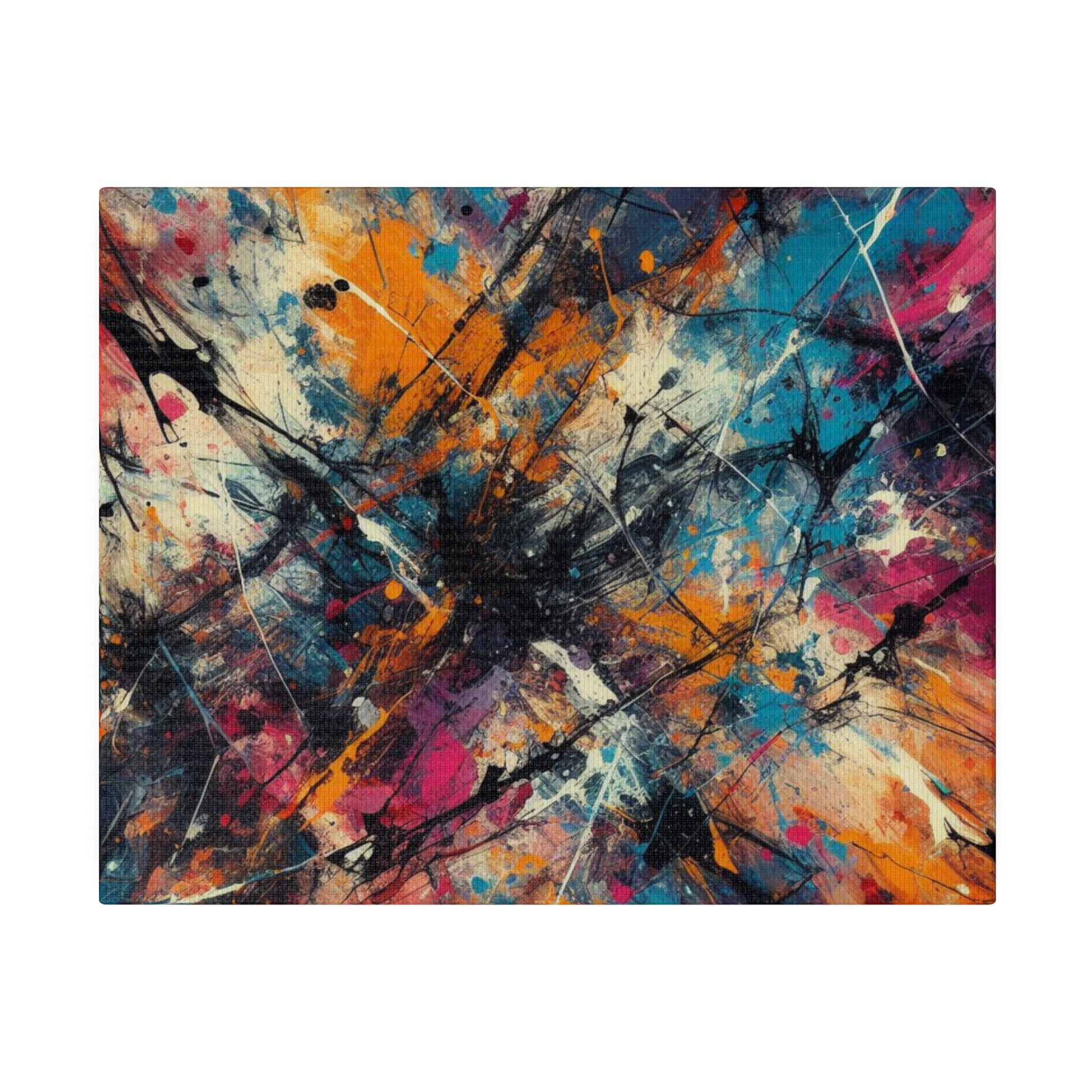 Electric Chaos Abstract Canvas Art Print - Paragon Prints