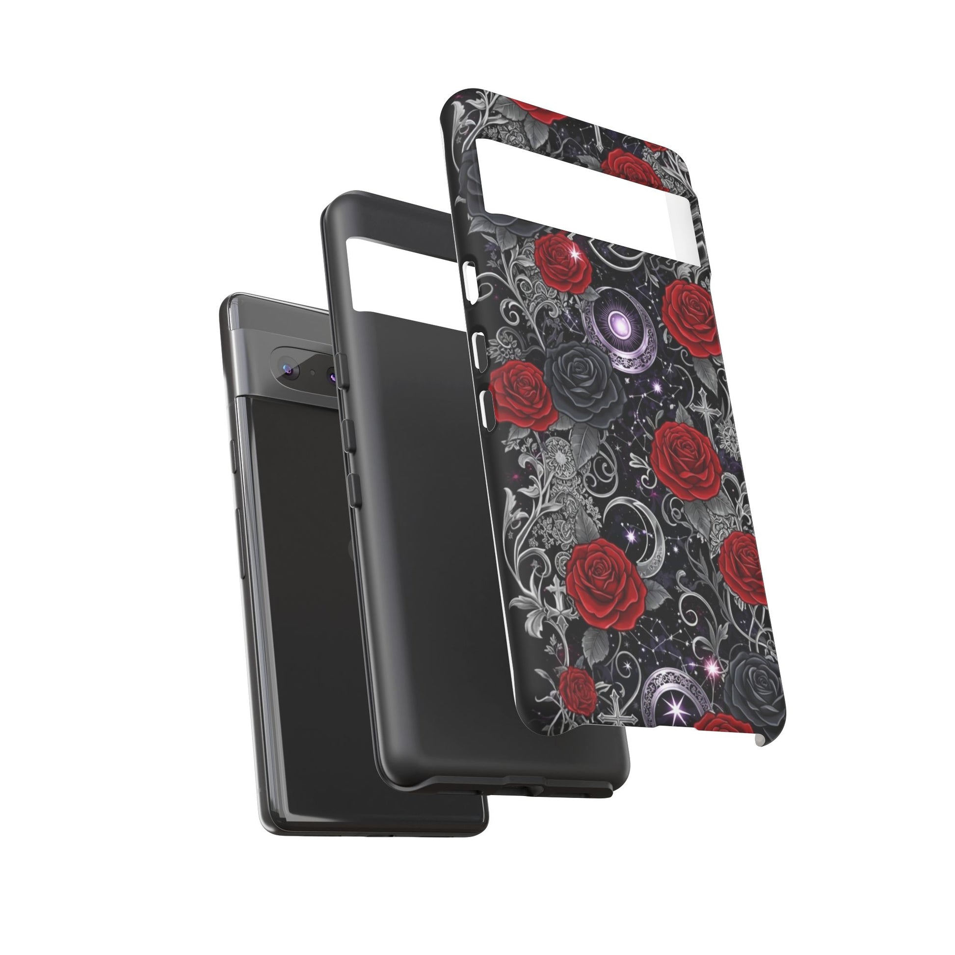 Dark Gothic Red Roses Matte Tough Phone Cases - Paragon Prints
