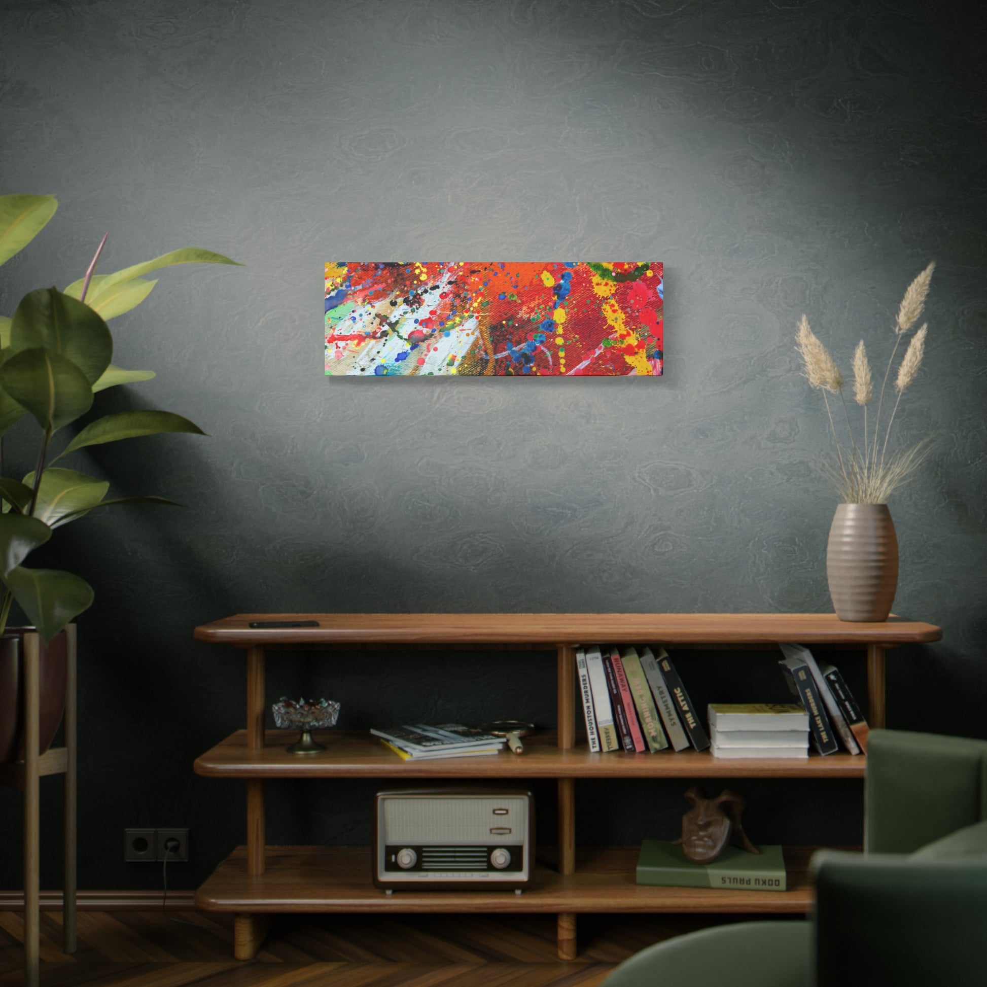 Spectrum In Motion Chaotic Abstract Art Canvas Print - Paragon Prints