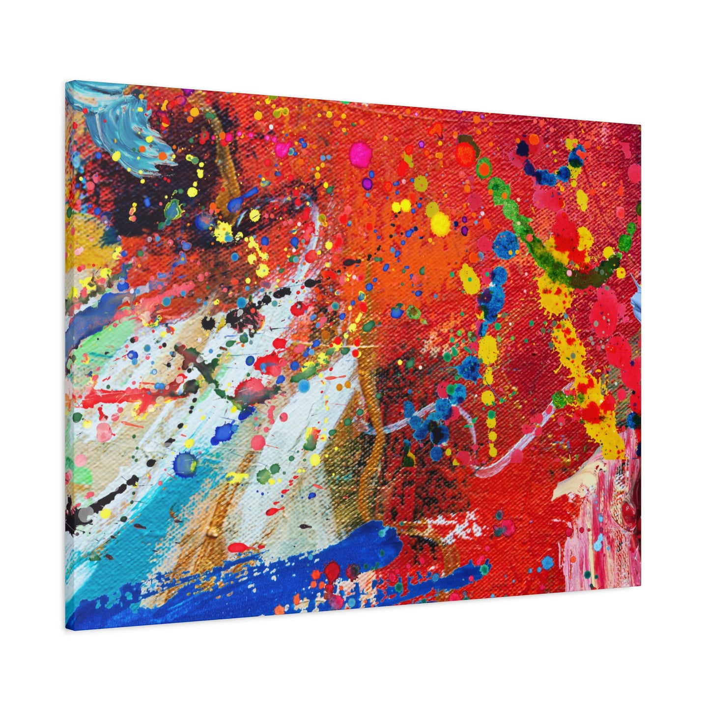 Spectrum In Motion Chaotic Abstract Art Canvas Print - Paragon Prints
