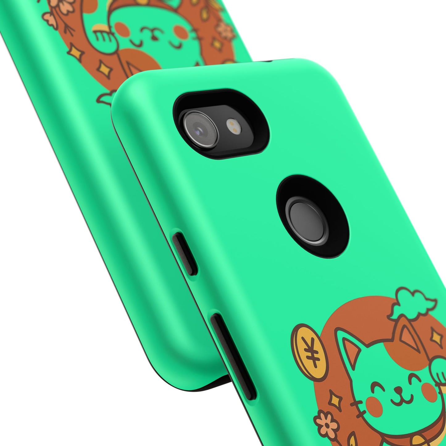Japanese Kawaii Lucky Cat Protective Phone Case - Paragon Prints