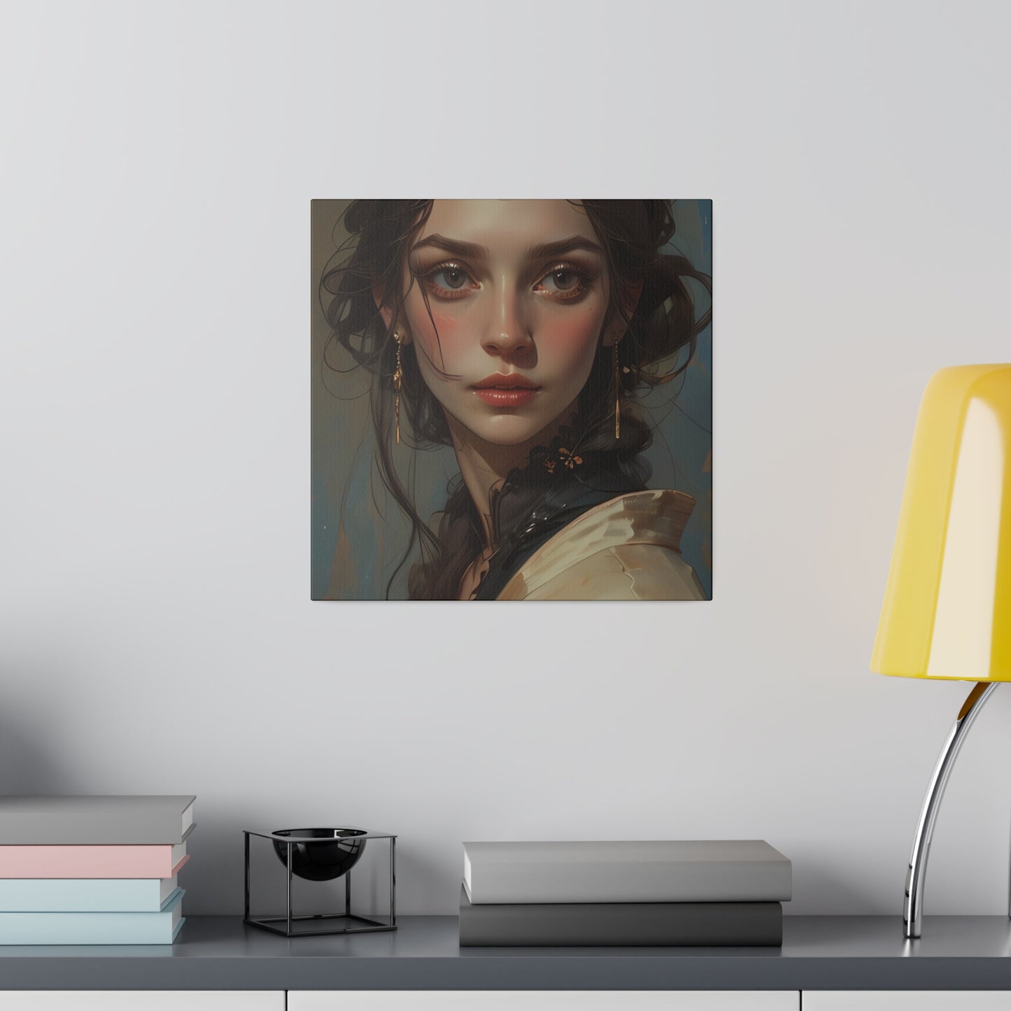 Classical Woman Portrait Canvas Print Art - Paragon Prints
