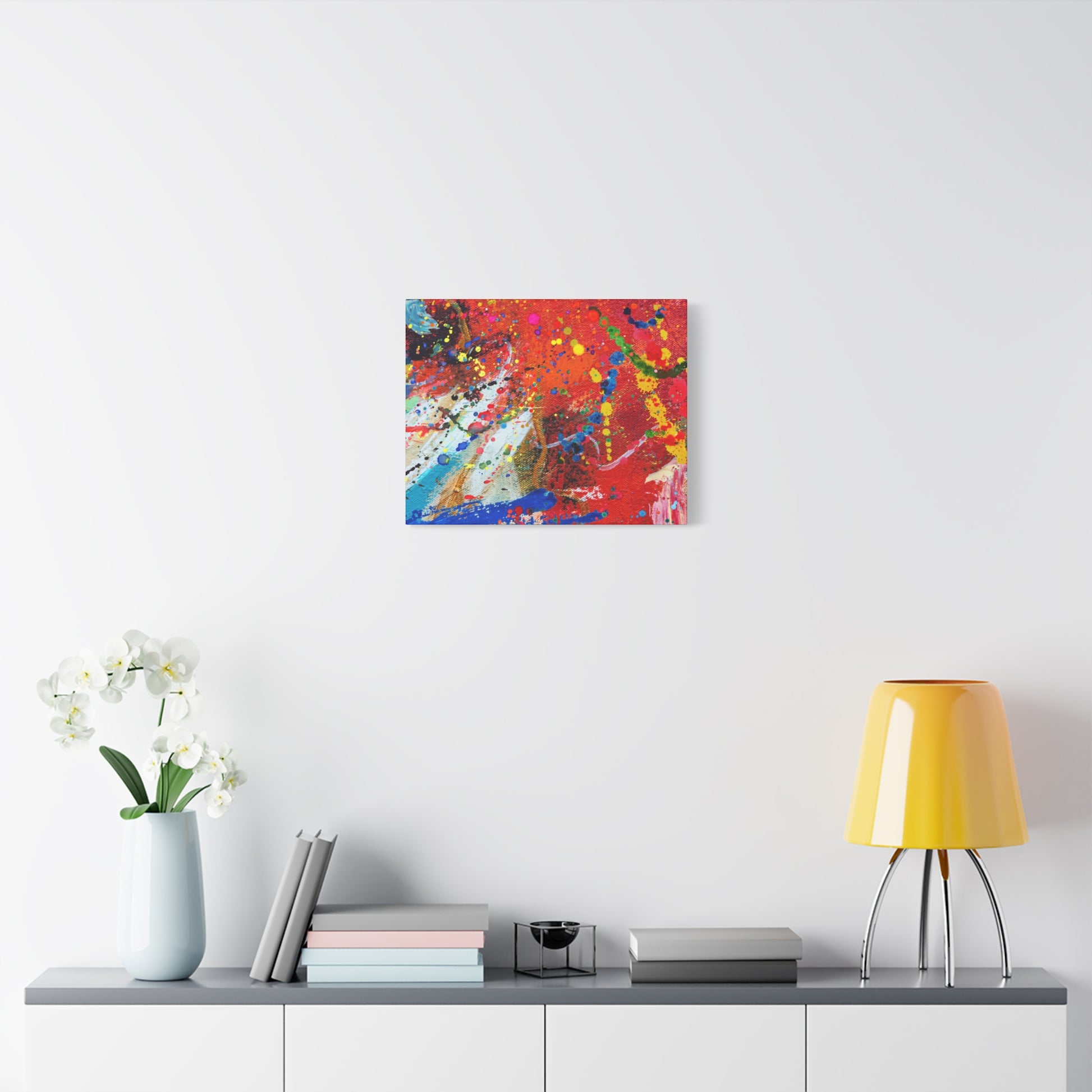 Spectrum In Motion Chaotic Abstract Art Canvas Print - Paragon Prints