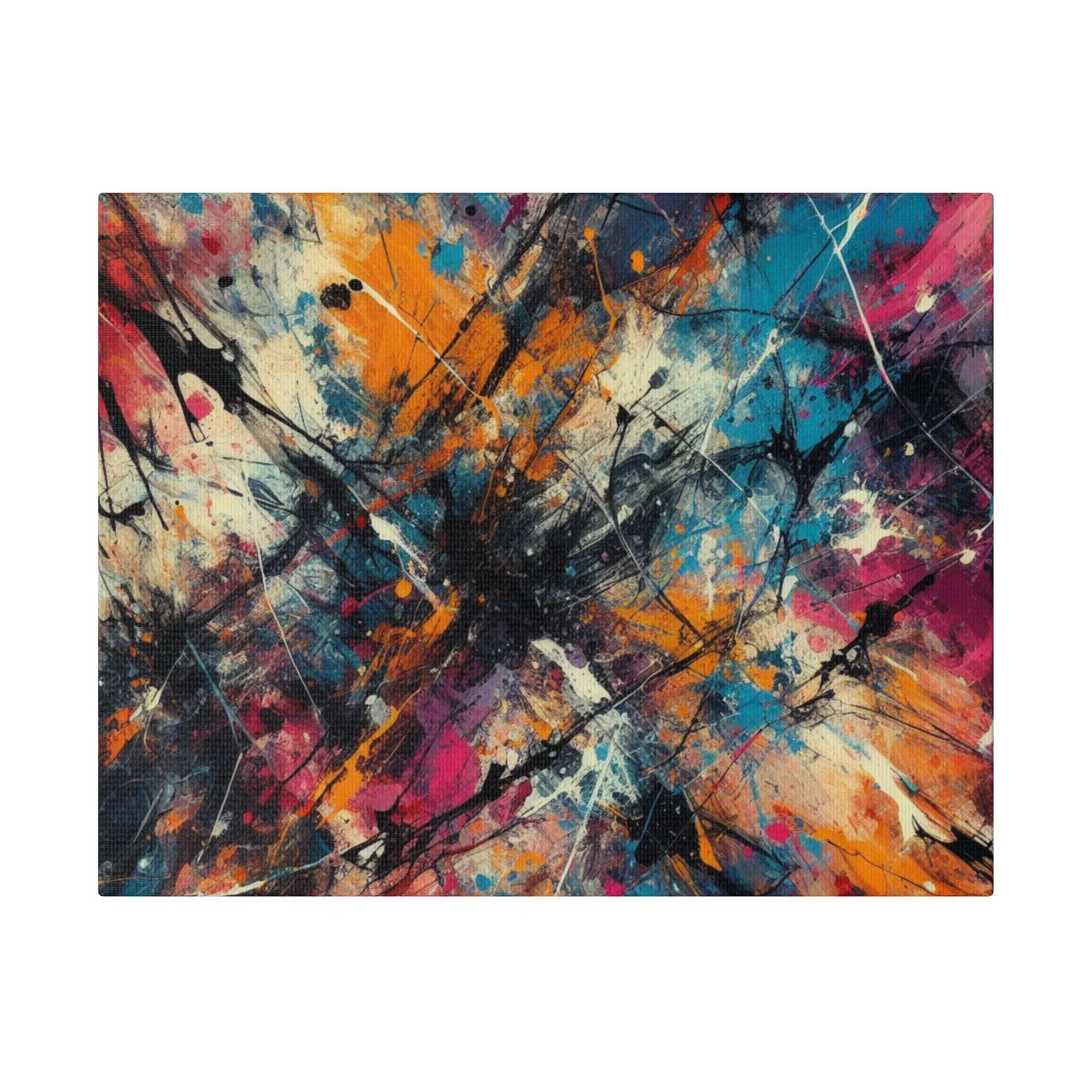 Electric Chaos Abstract Canvas Art Print - Paragon Prints
