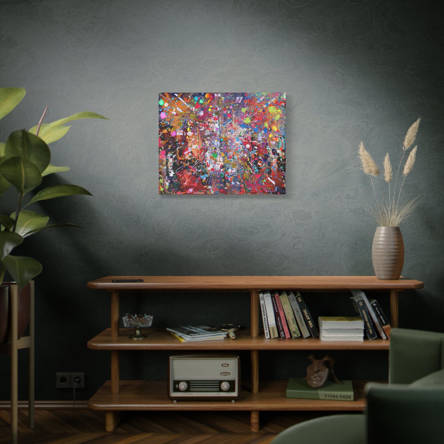 Neon Explosion Abstract Art Canvas Print - Paragon Prints