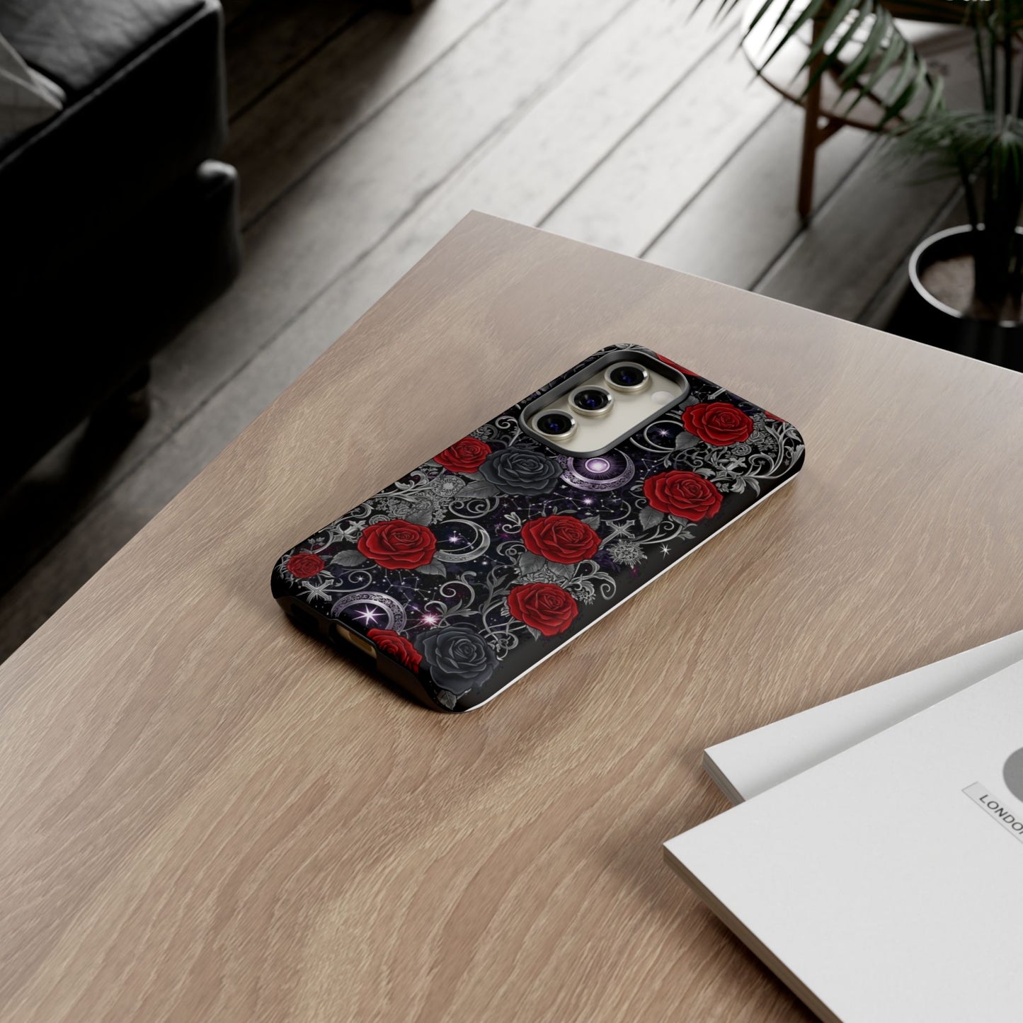 Dark Gothic Red Roses Matte Tough Phone Cases - Paragon Prints