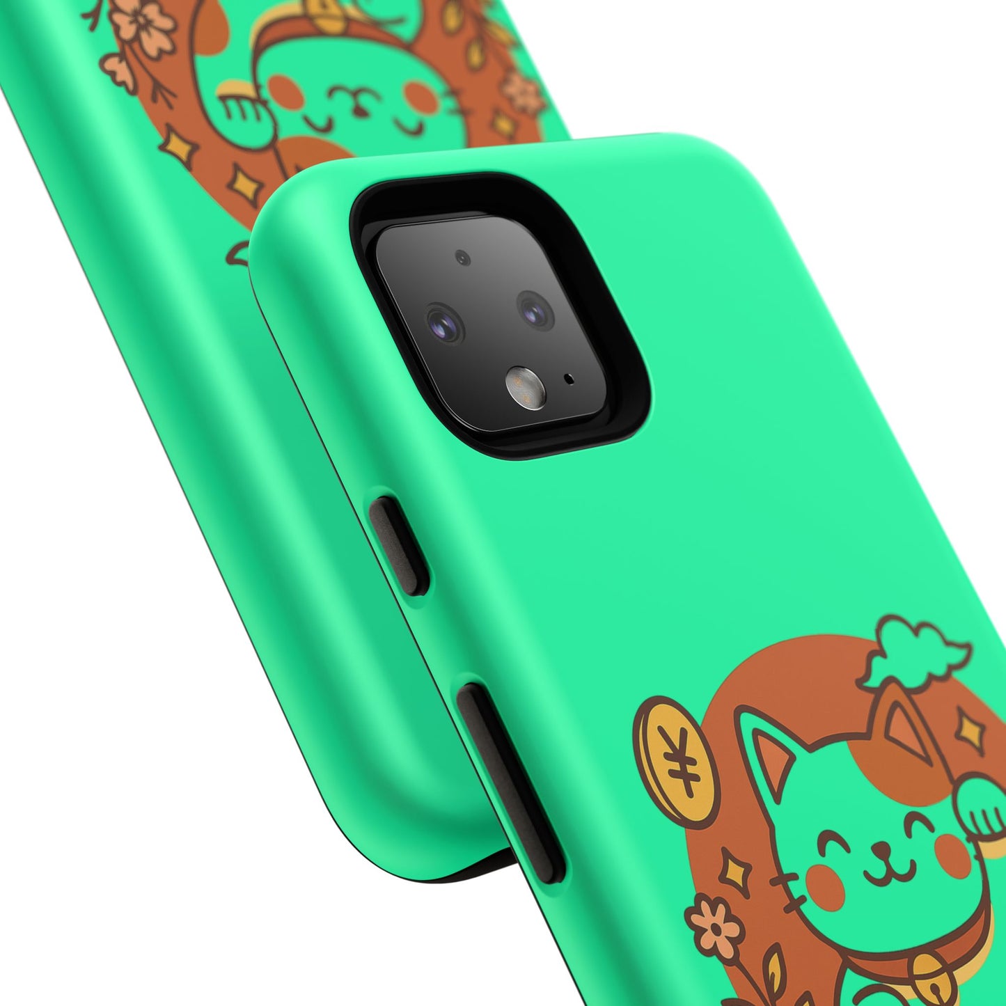 Japanese Kawaii Lucky Cat Protective Phone Case - Paragon Prints