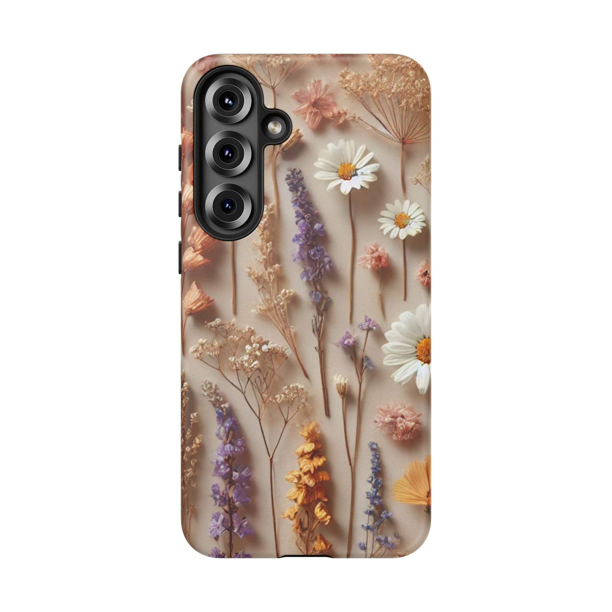Aesthetic Pressed Flower Floral Design Phone Cover - Paragon Prints
