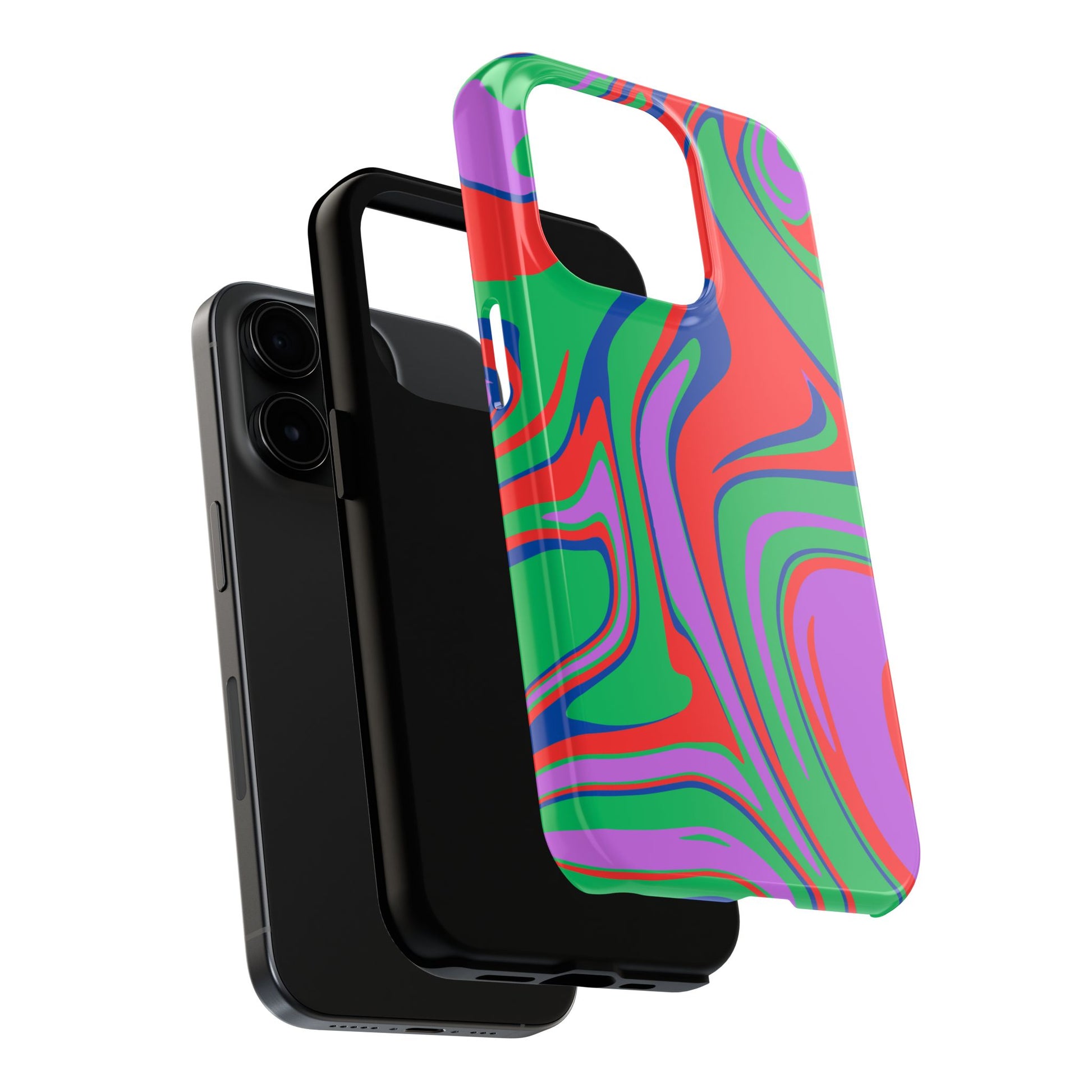 Colorful Zebra Print Phone Case with Bold Design - Paragon Prints