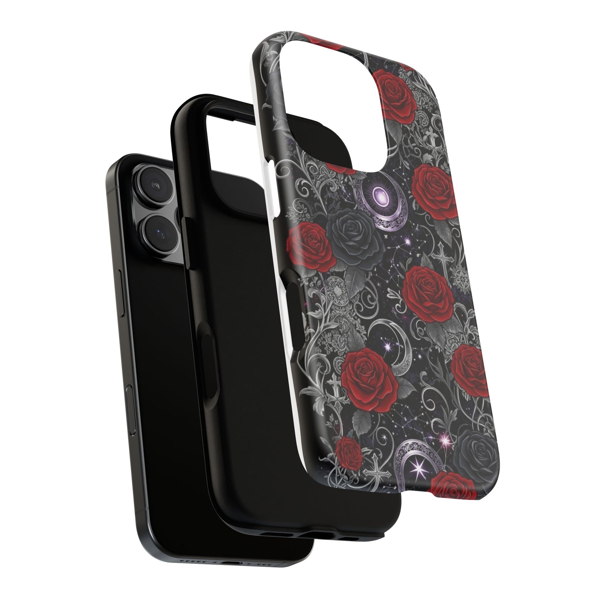Dark Gothic Red Roses Matte Tough Phone Cases - Paragon Prints