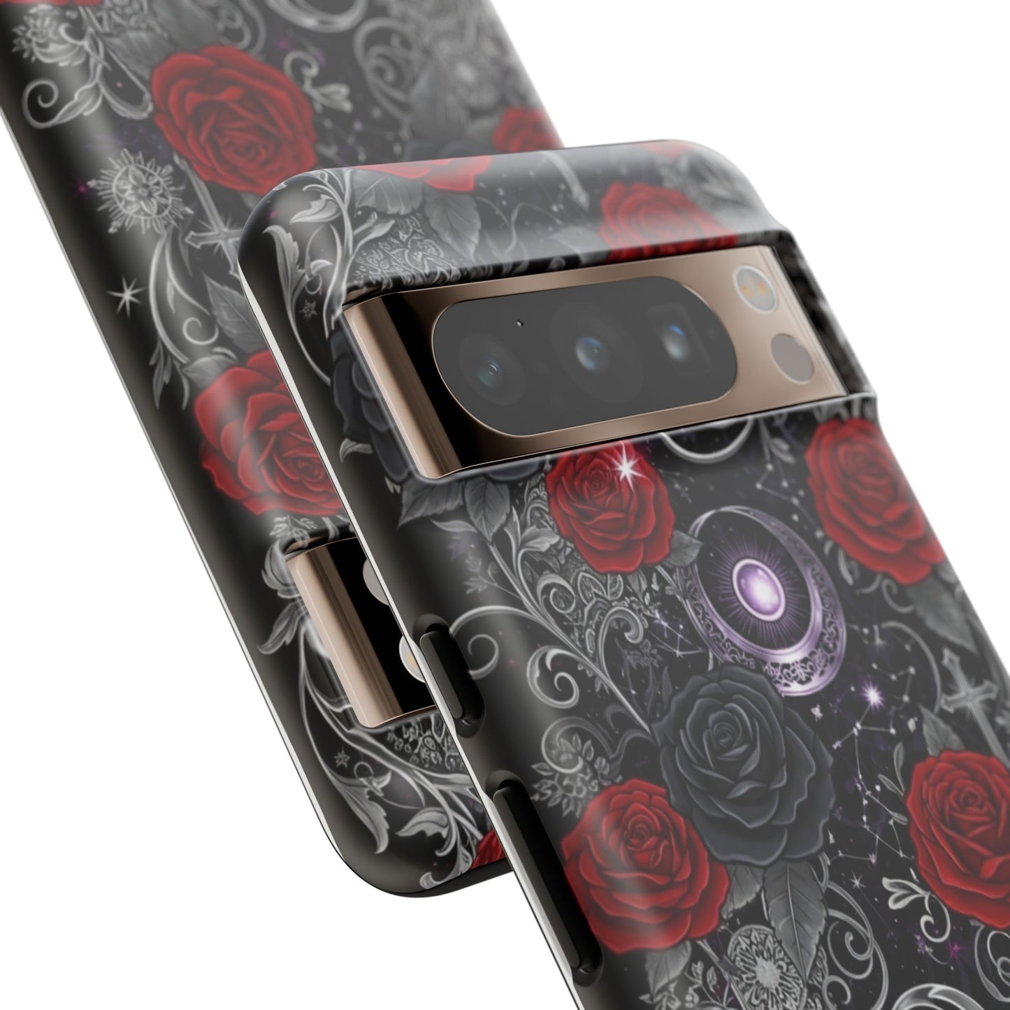 Dark Gothic Red Roses Matte Tough Phone Cases - Paragon Prints
