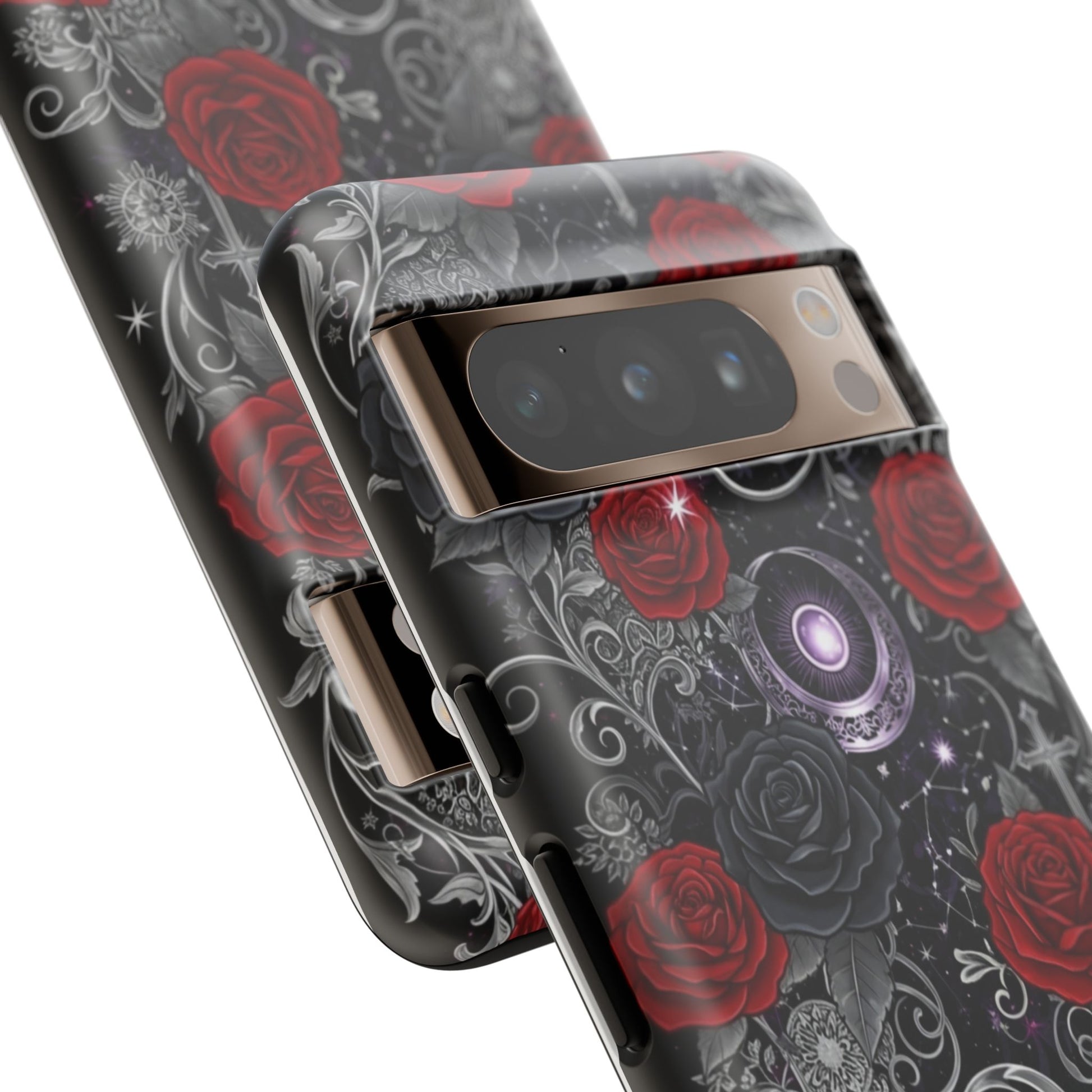Dark Gothic Red Roses Matte Tough Phone Cases - Paragon Prints