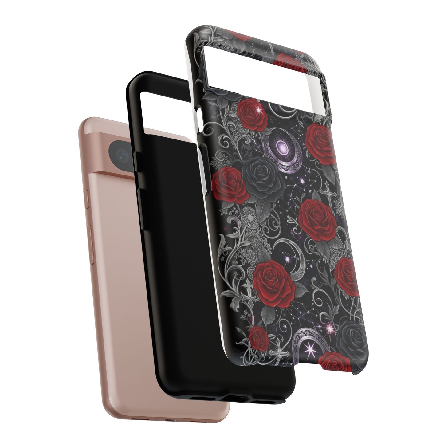 Dark Gothic Red Roses Matte Tough Phone Cases - Paragon Prints