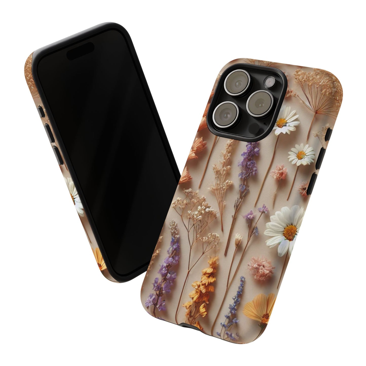 Aesthetic Pressed Flower Floral Design Phone Cover - Paragon Prints