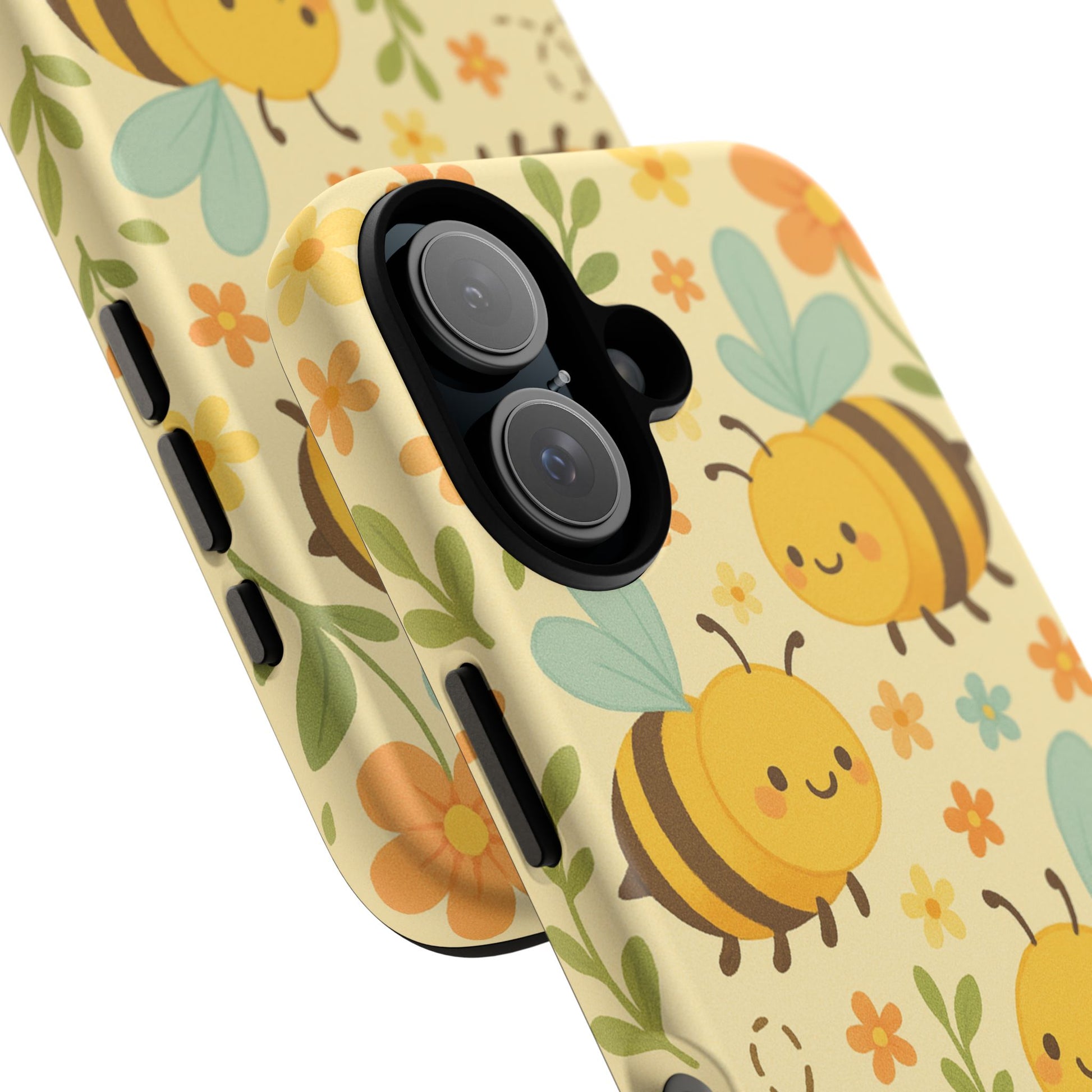 Cute cartoon Floral Bee Tough Phone Case - Paragon Prints