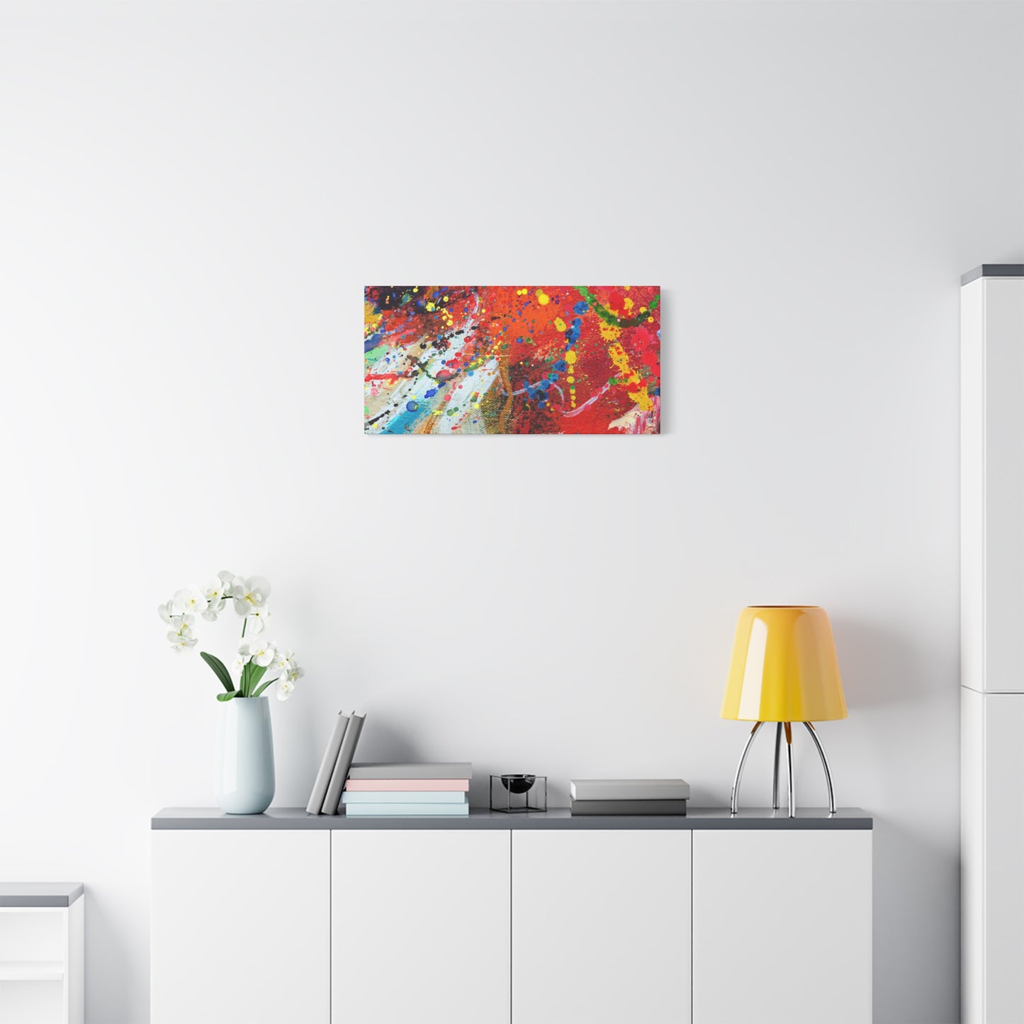Spectrum In Motion Chaotic Abstract Art Canvas Print - Paragon Prints