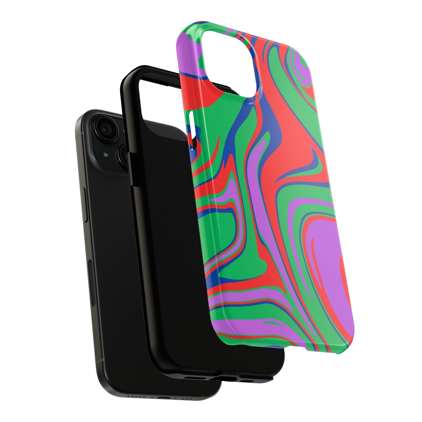 Colorful Zebra Print Phone Case with Bold Design - Paragon Prints