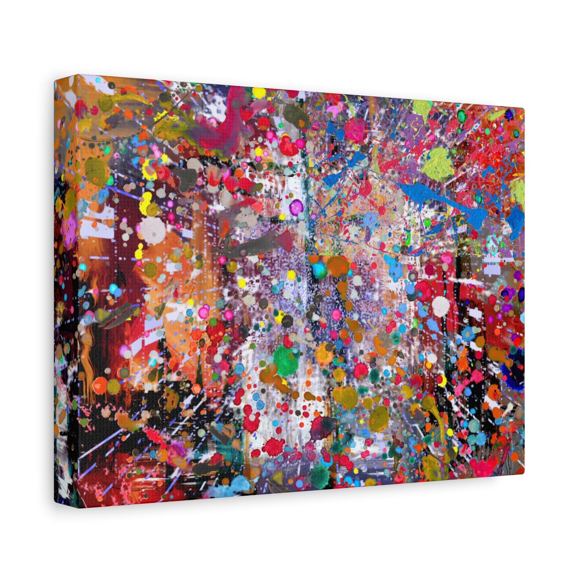 Neon Explosion Abstract Art Canvas Print - Paragon Prints