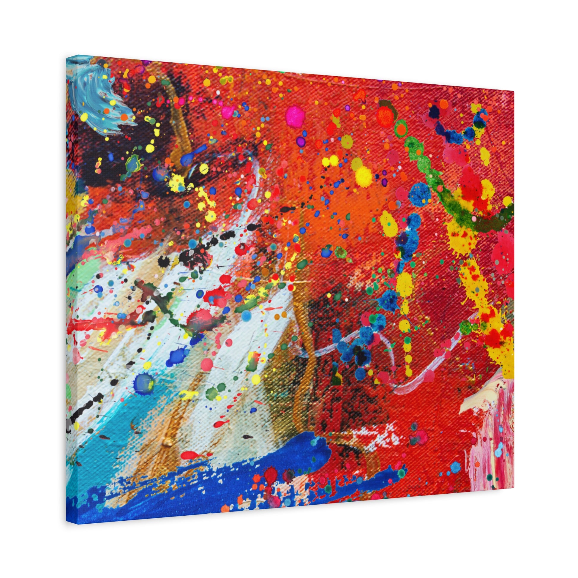 Spectrum In Motion Chaotic Abstract Art Canvas Print - Paragon Prints