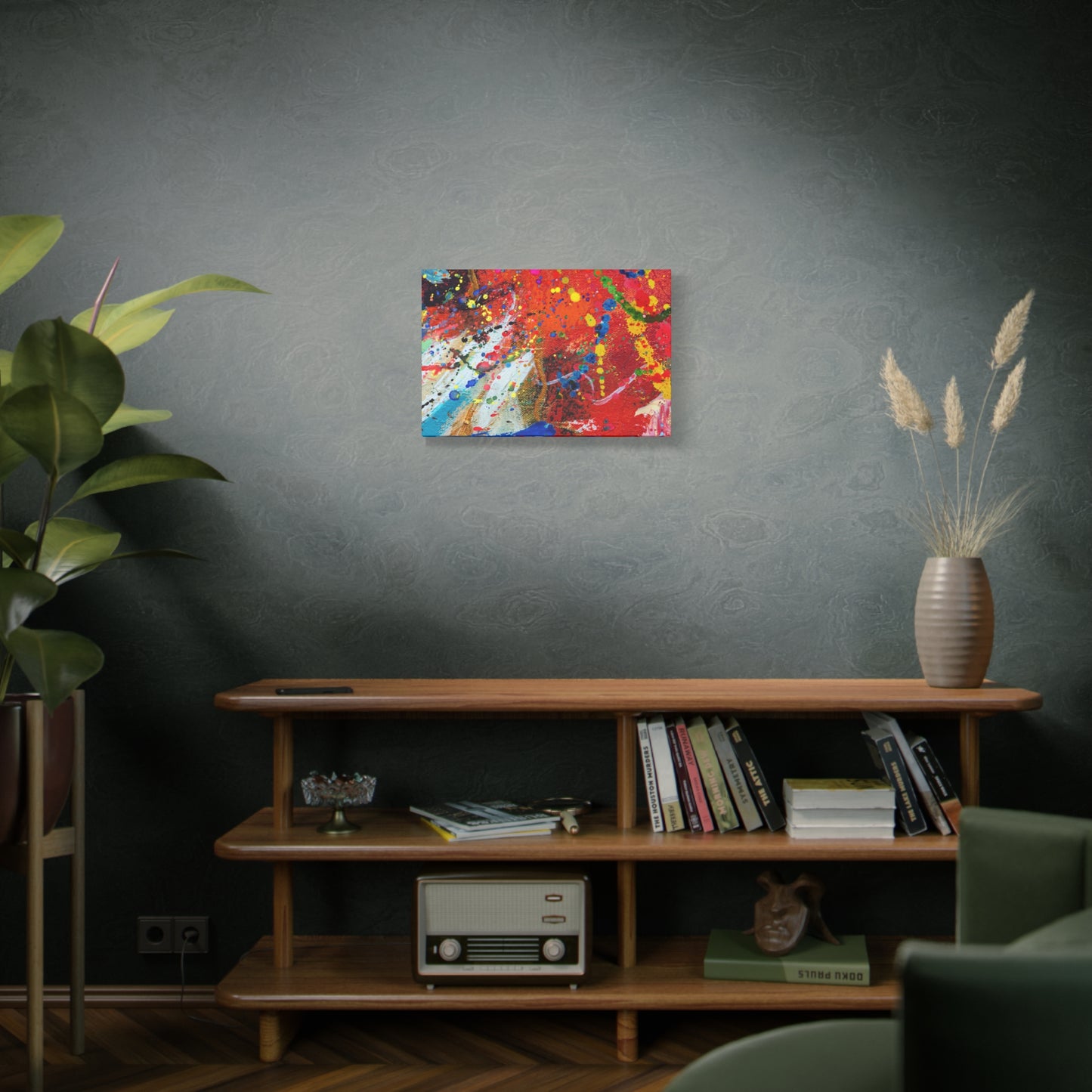 Spectrum In Motion Chaotic Abstract Art Canvas Print - Paragon Prints