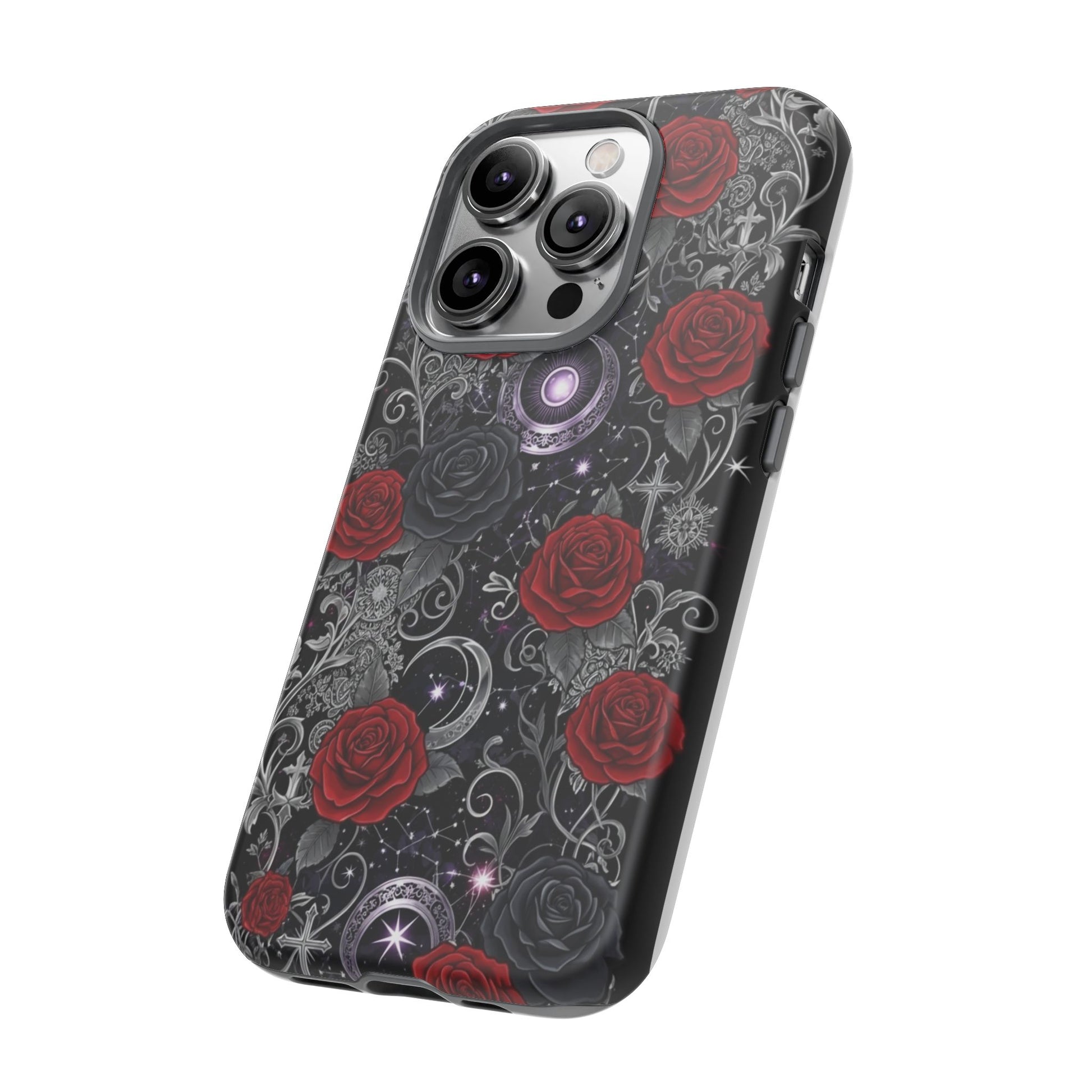 Dark Gothic Red Roses Matte Tough Phone Cases - Paragon Prints