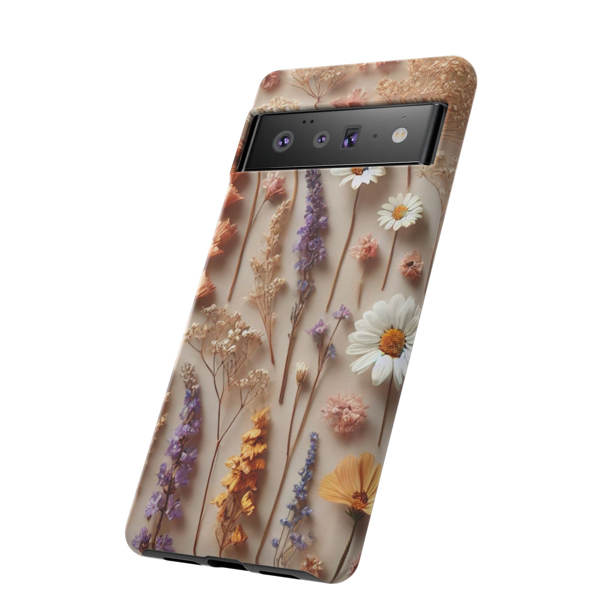 Aesthetic Pressed Flower Floral Design Phone Cover - Paragon Prints