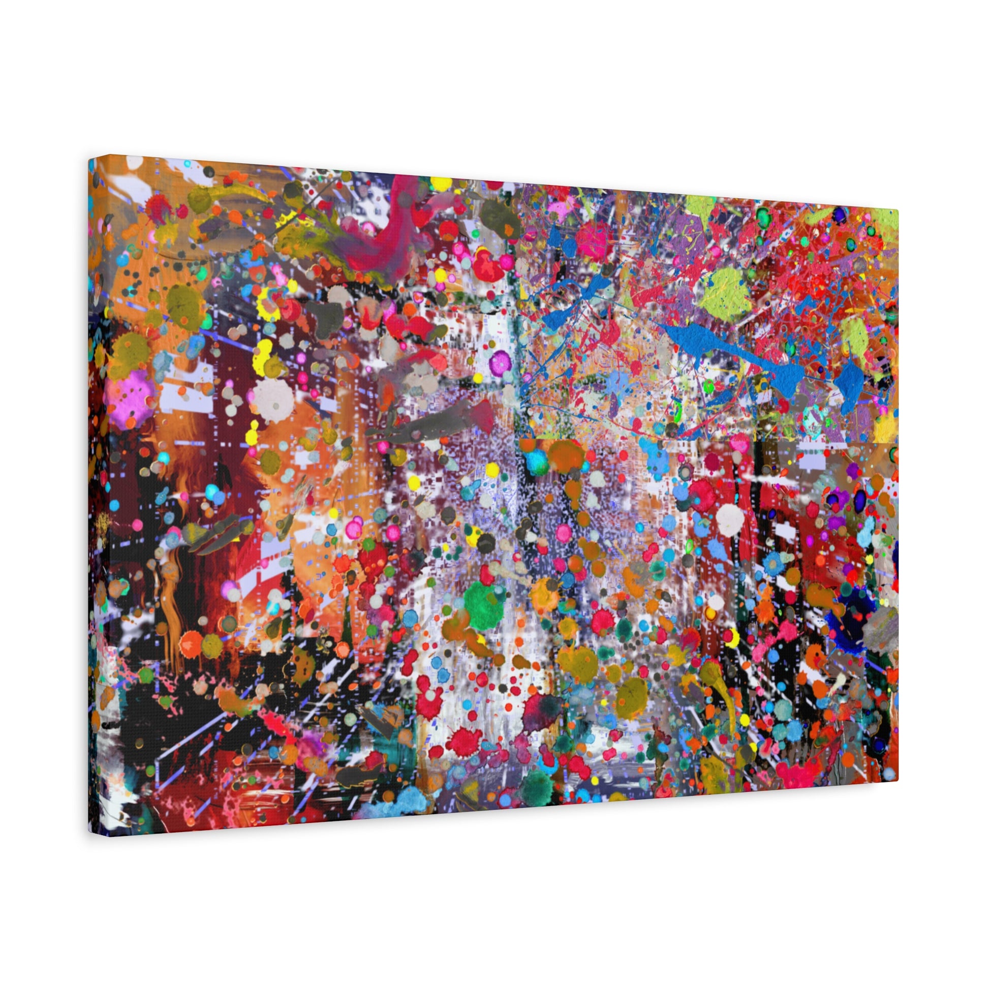Neon Explosion Abstract Art Canvas Print - Paragon Prints