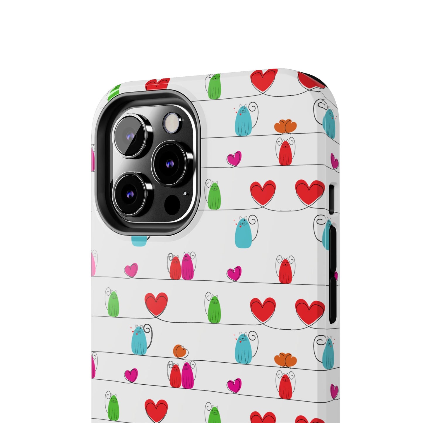 Cute Durable Whimsical Cat Print Phone Cover - Paragon Prints