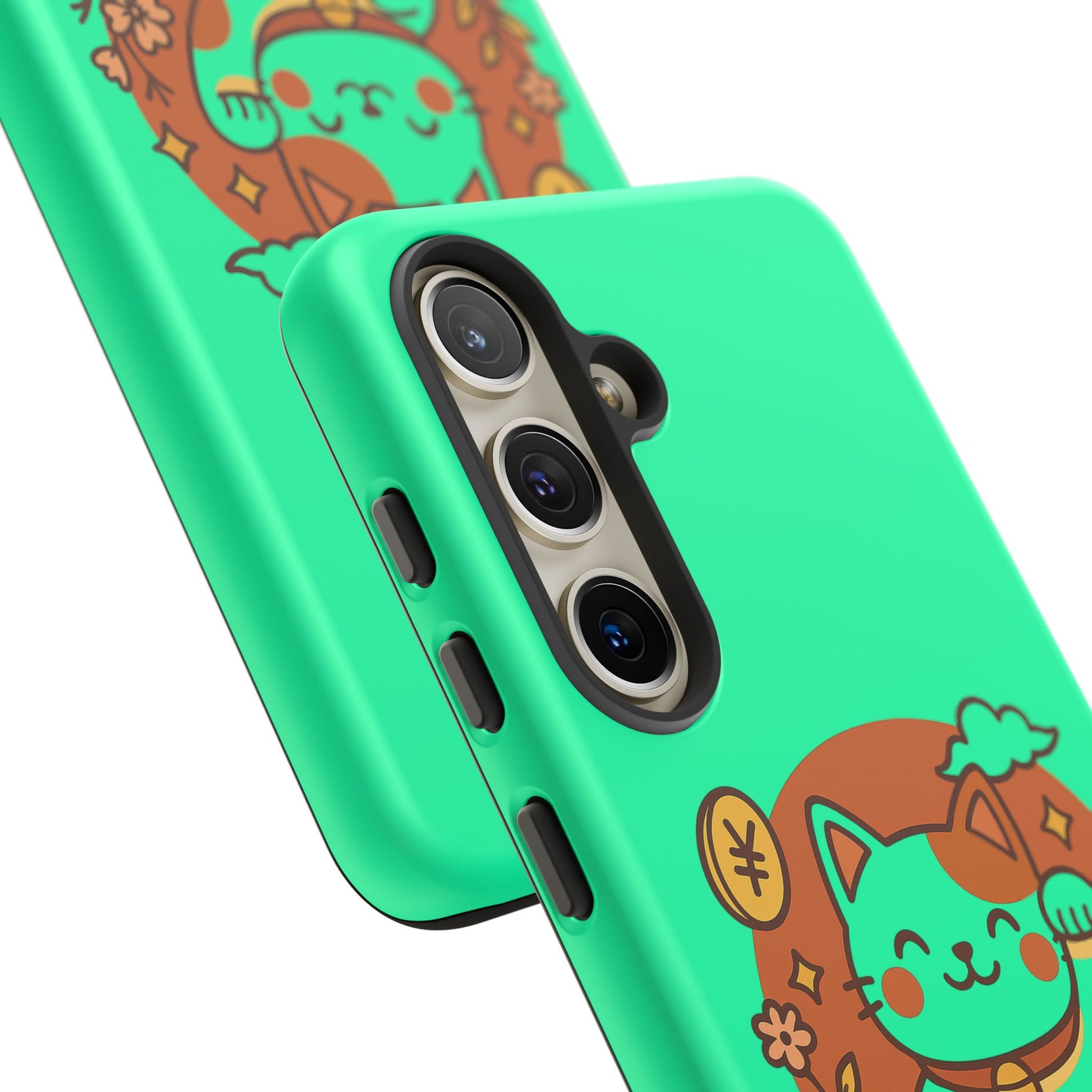 Japanese Kawaii Lucky Cat Protective Phone Case - Paragon Prints