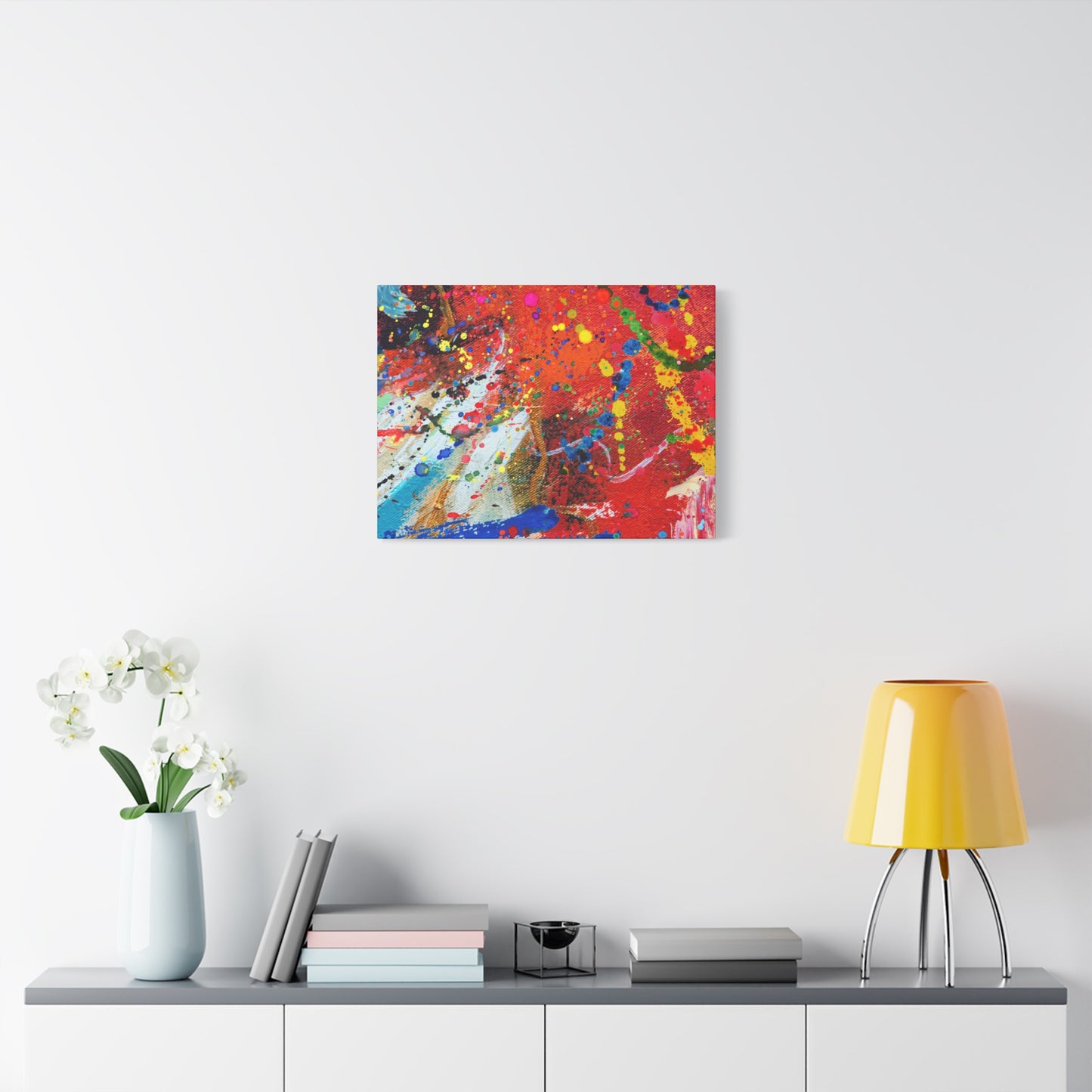 Spectrum In Motion Chaotic Abstract Art Canvas Print - Paragon Prints