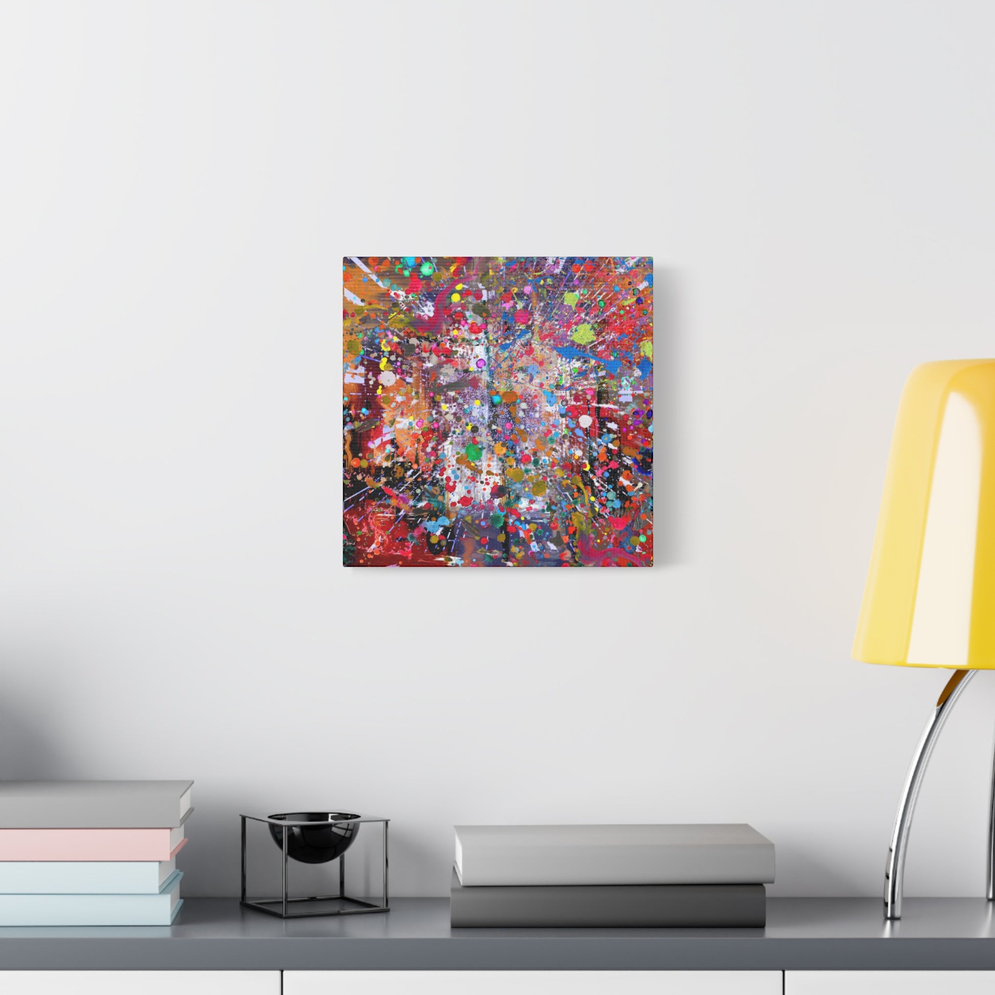 Neon Explosion Abstract Art Canvas Print - Paragon Prints