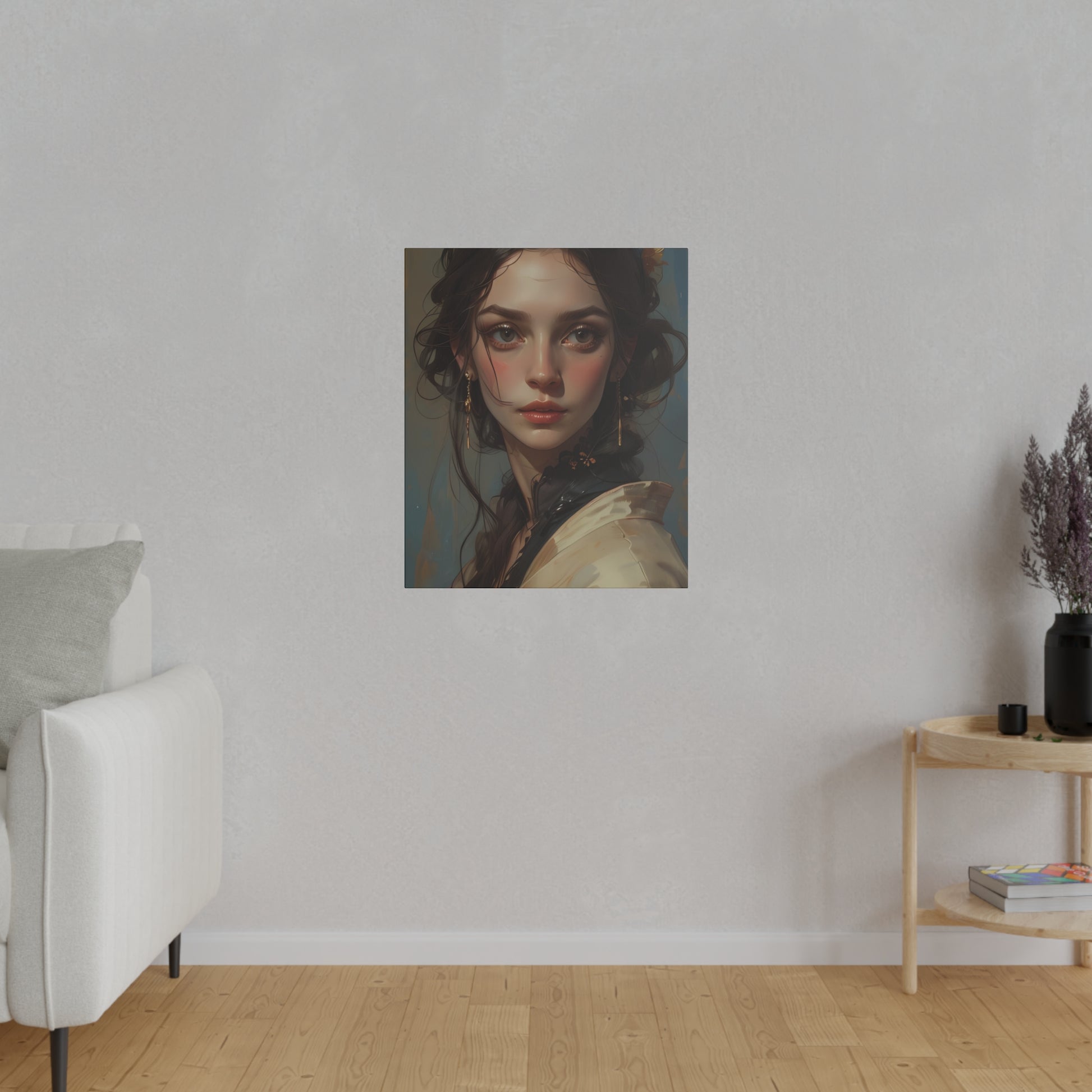 Classical Woman Portrait Canvas Print Art - Paragon Prints