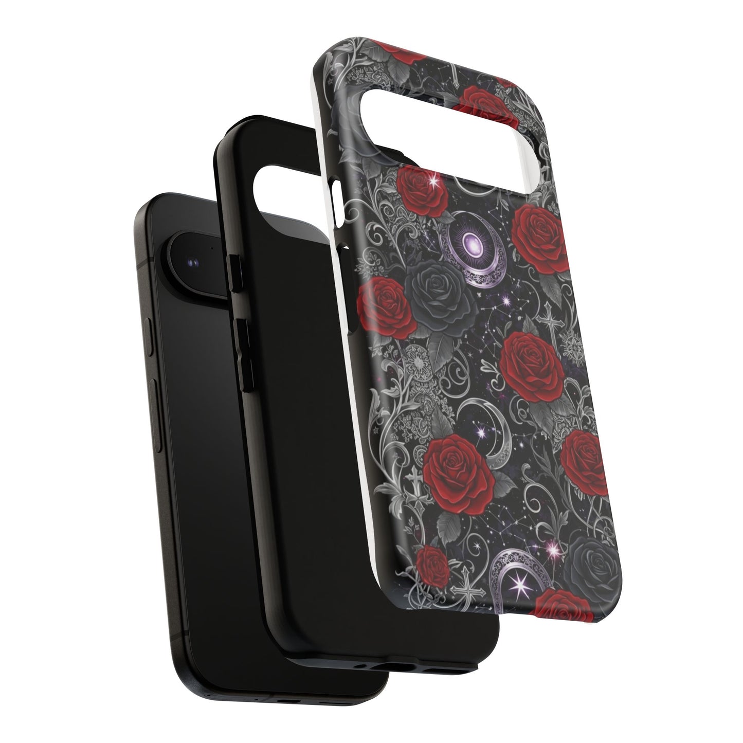 Dark Gothic Red Roses Matte Tough Phone Cases - Paragon Prints