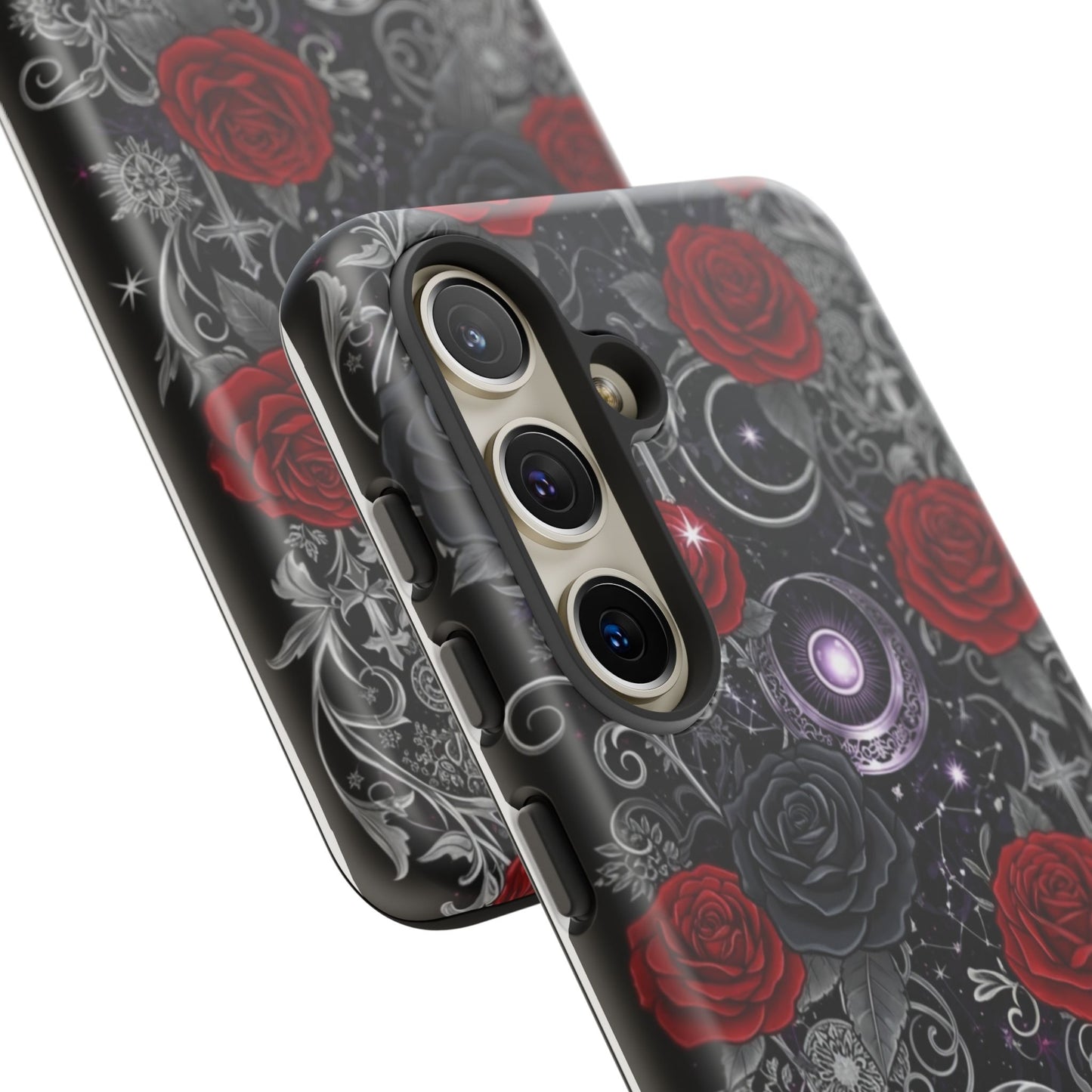 Dark Gothic Red Roses Matte Tough Phone Cases - Paragon Prints
